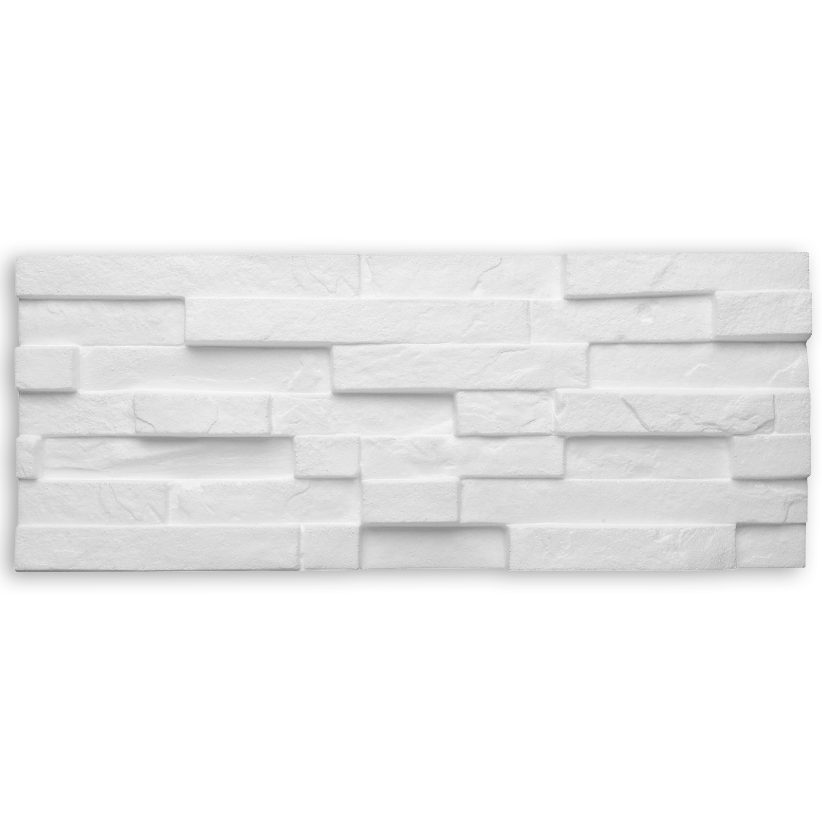 10er-Pack Styropor-Dekorsteine - weiß - 1 qm