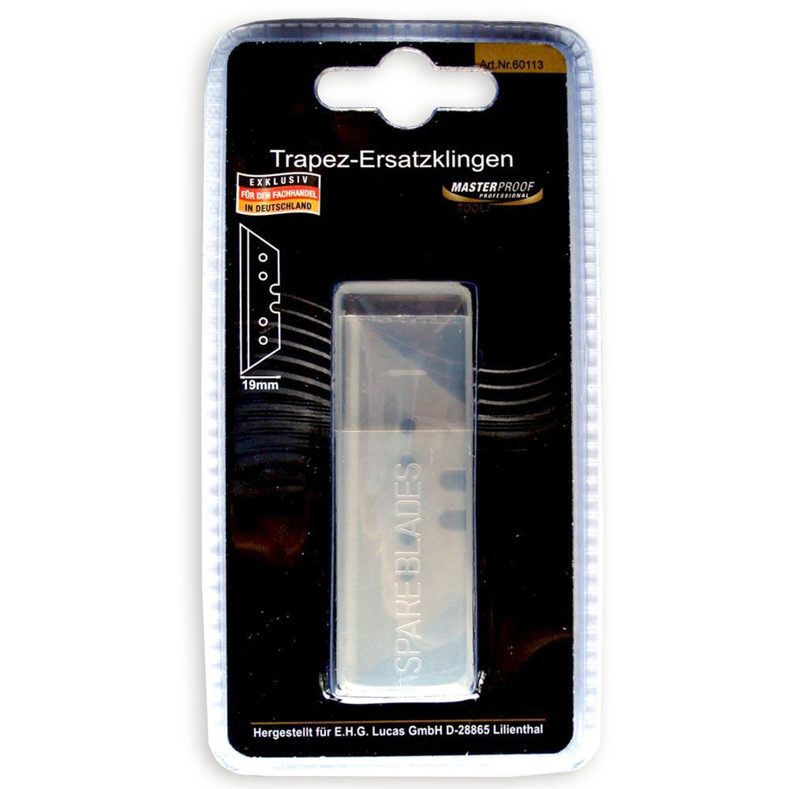 10er-Set Trapez-Ersatzklingen - 19 mm
