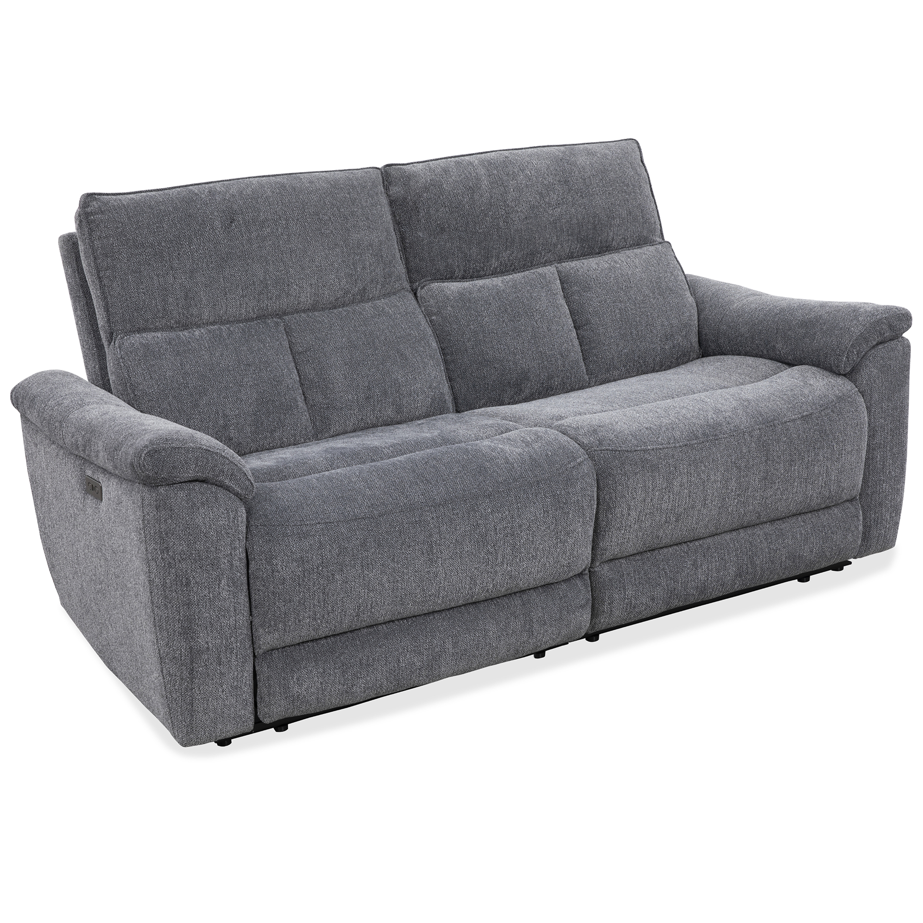 2,5-Sitzer-Sofa - anthrazit - Webstoff - elektrische Relaxfunktion