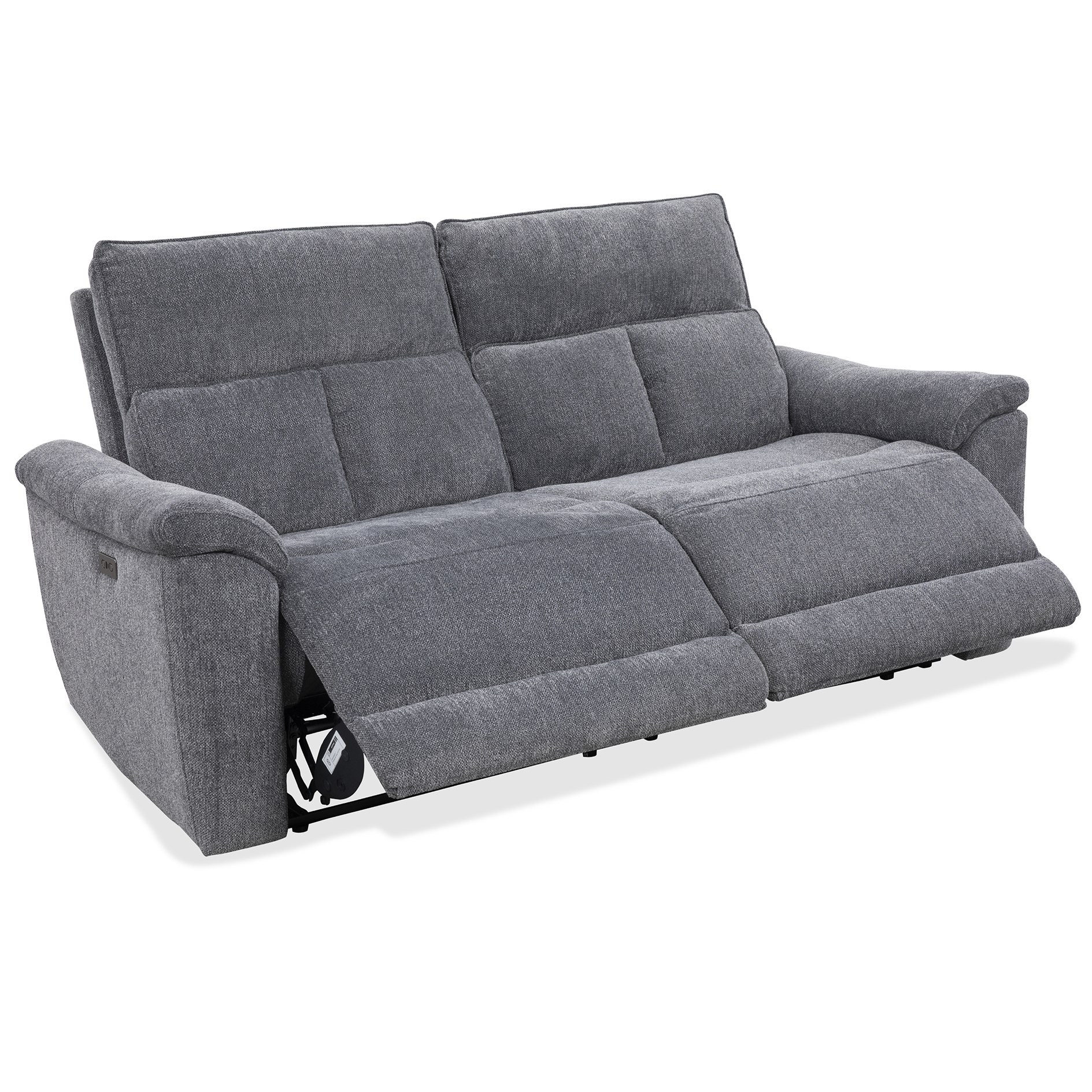 2,5-Sitzer-Sofa - anthrazit - Webstoff - elektrische Relaxfunktion
