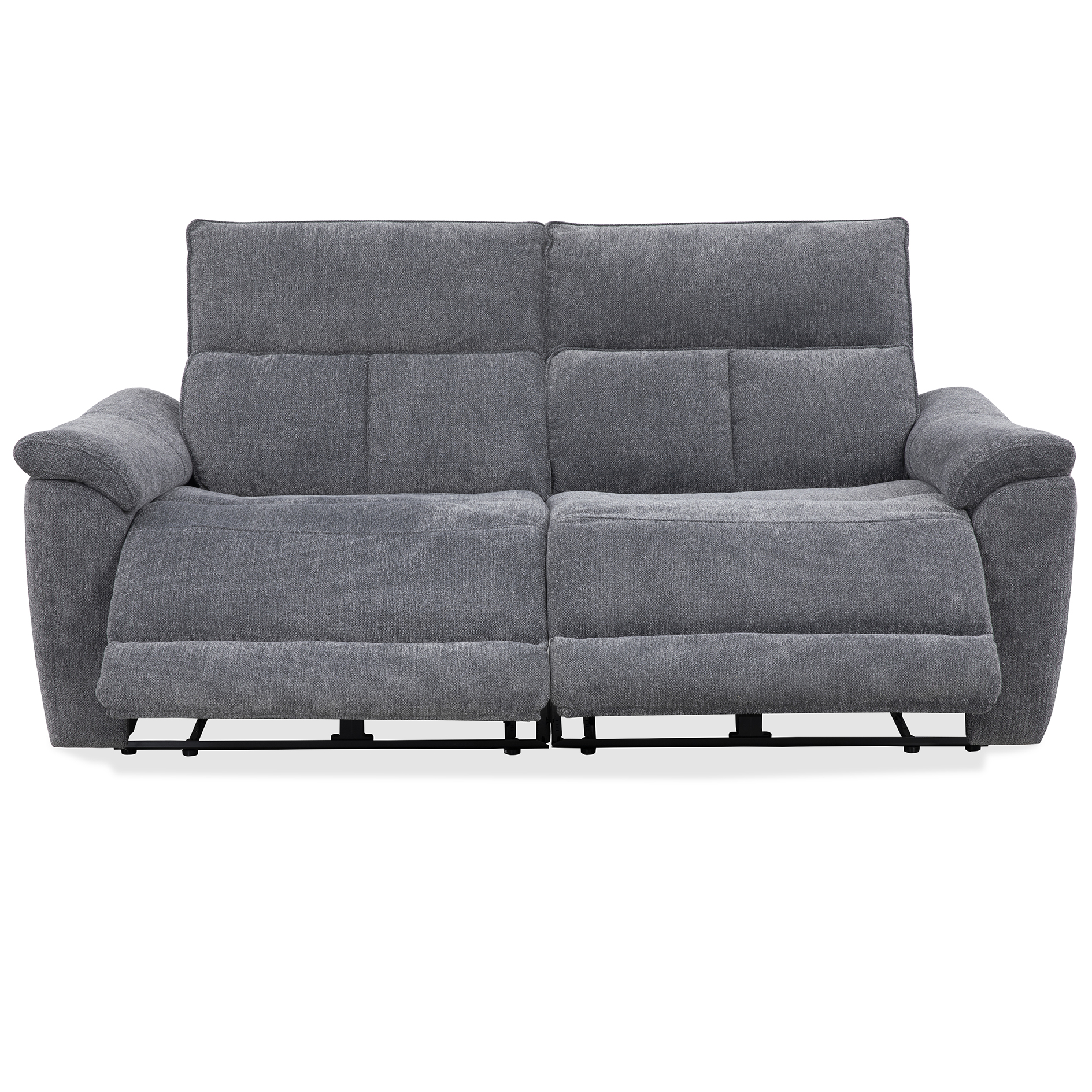 2,5-Sitzer-Sofa - anthrazit - Webstoff - elektrische Relaxfunktion