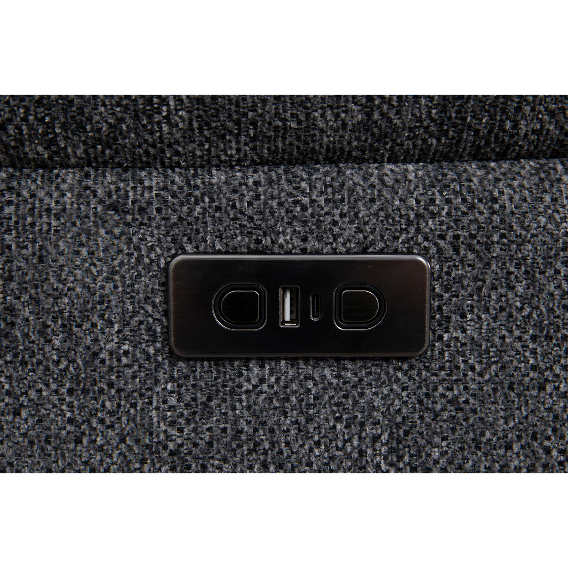 2,5-Sitzer-Sofa - anthrazit - Webstoff - elektrische Relaxfunktion