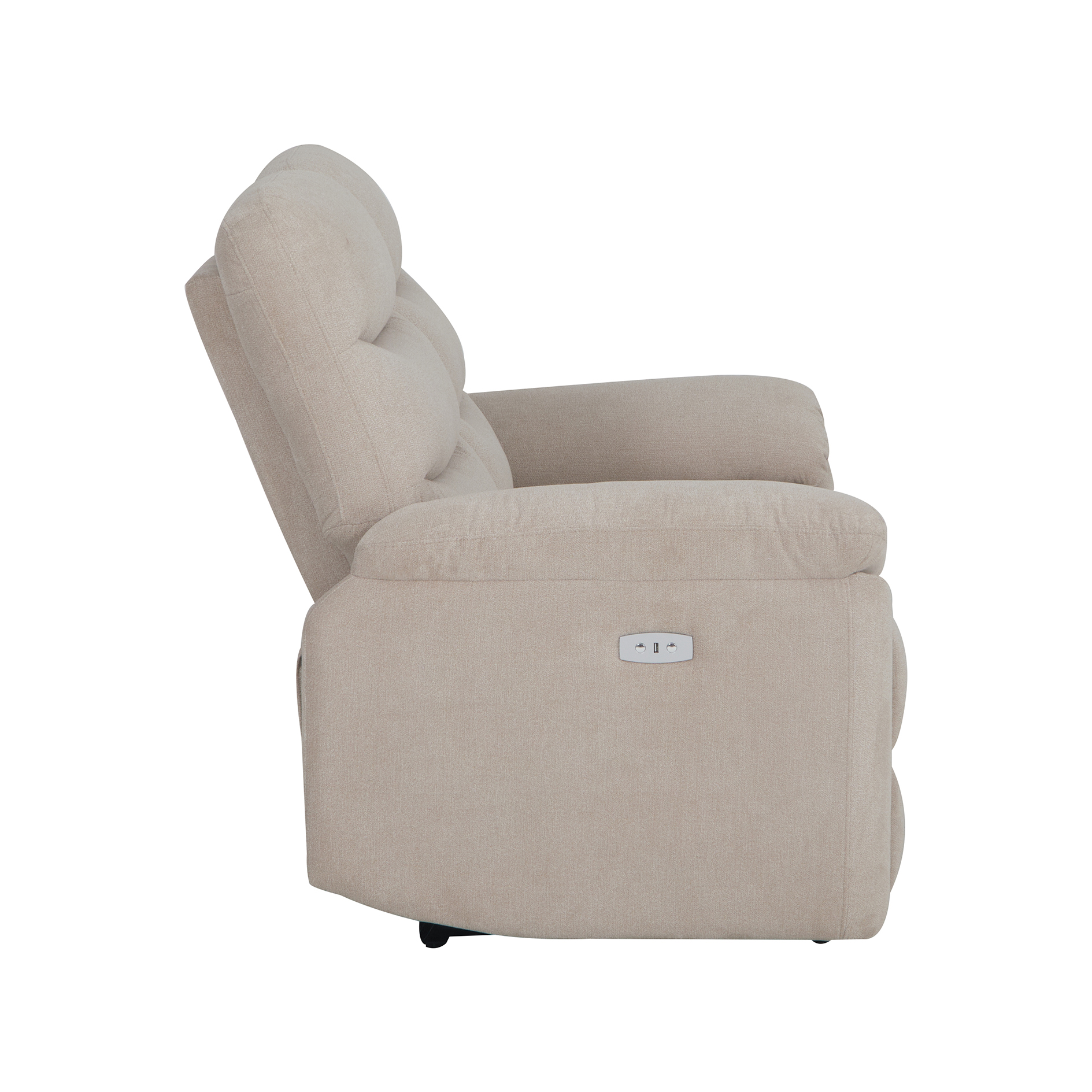2,5-Sitzer-Sofa - beige - elektrische Relaxfunktion
