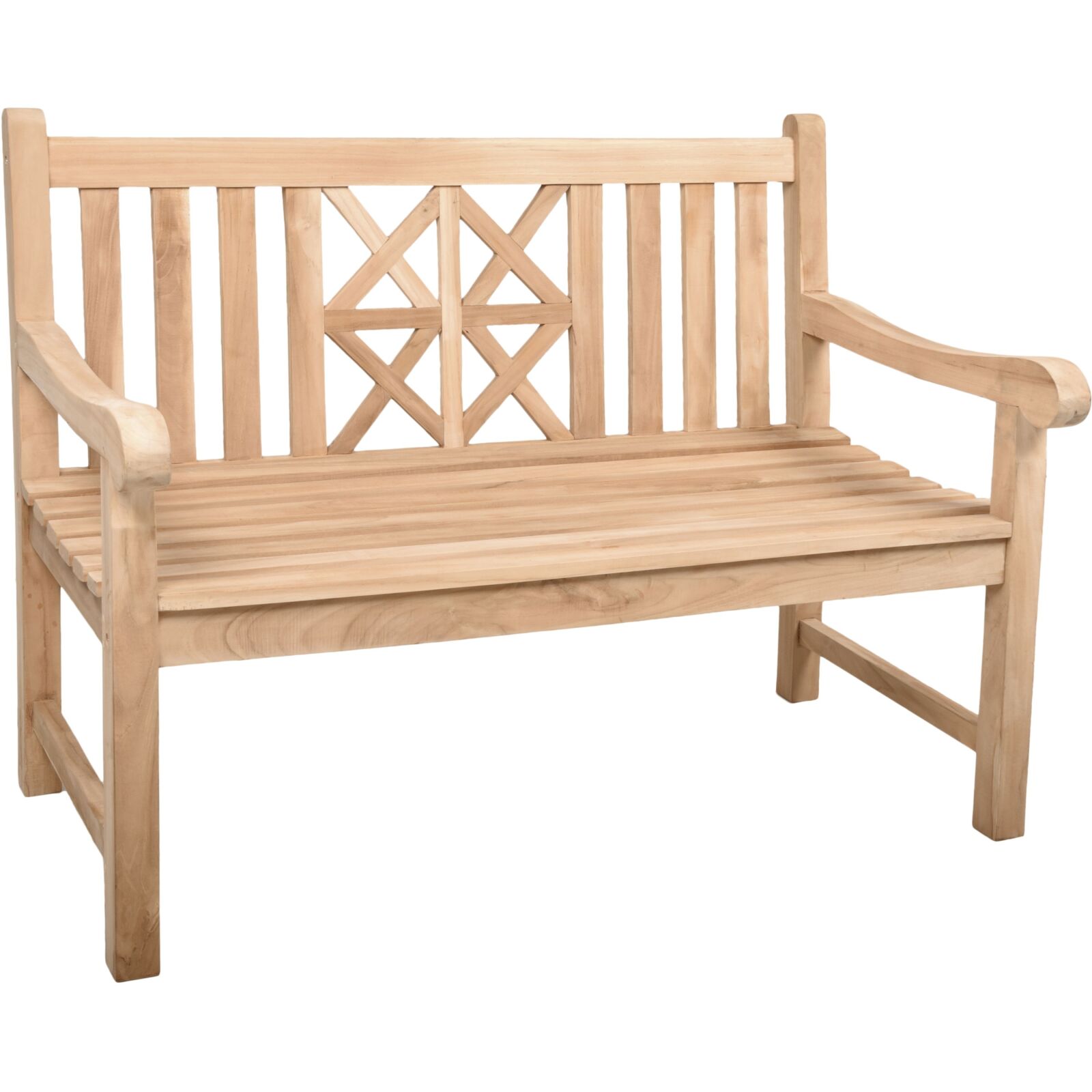 2-Sitzer Gartenbank PANTAR - braun - 120 cm
