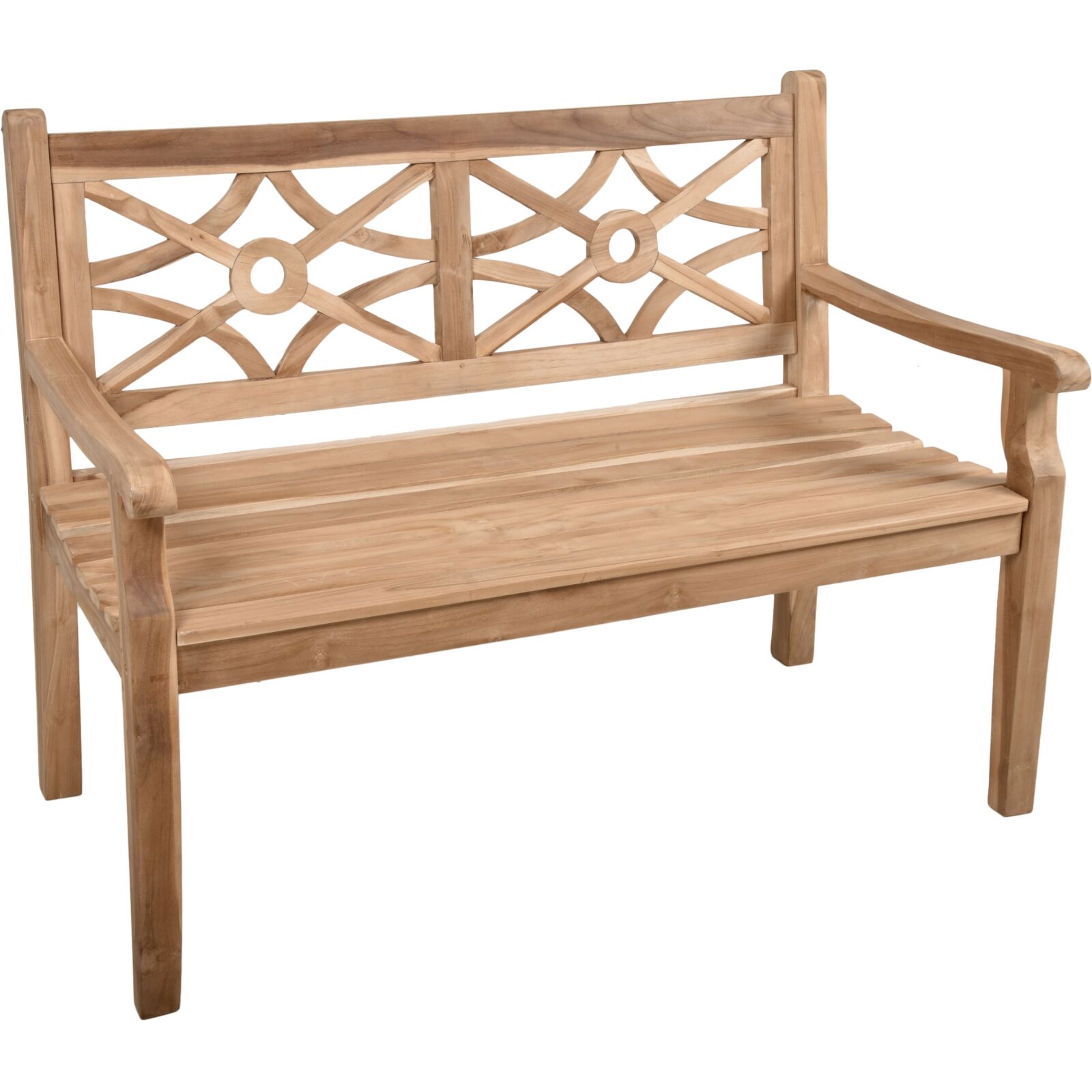 2-Sitzer Gartenbank SAYANG - braun - 120 cm