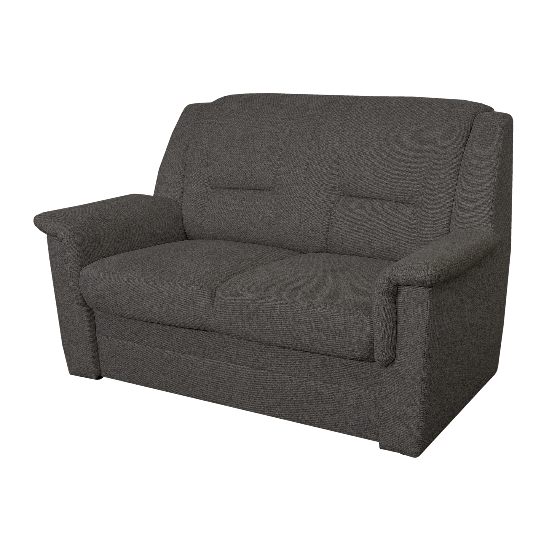 2-Sitzer-Sofa - anthrazit - Webstoff - 152 cm