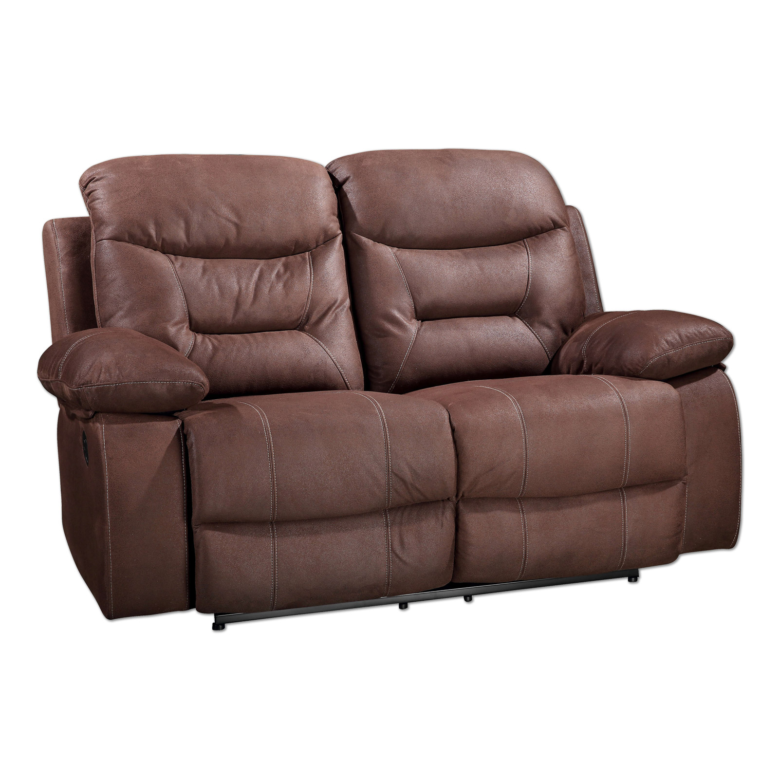 2-Sitzer Sofa - dunkelbraun - mit Relaxfunktion