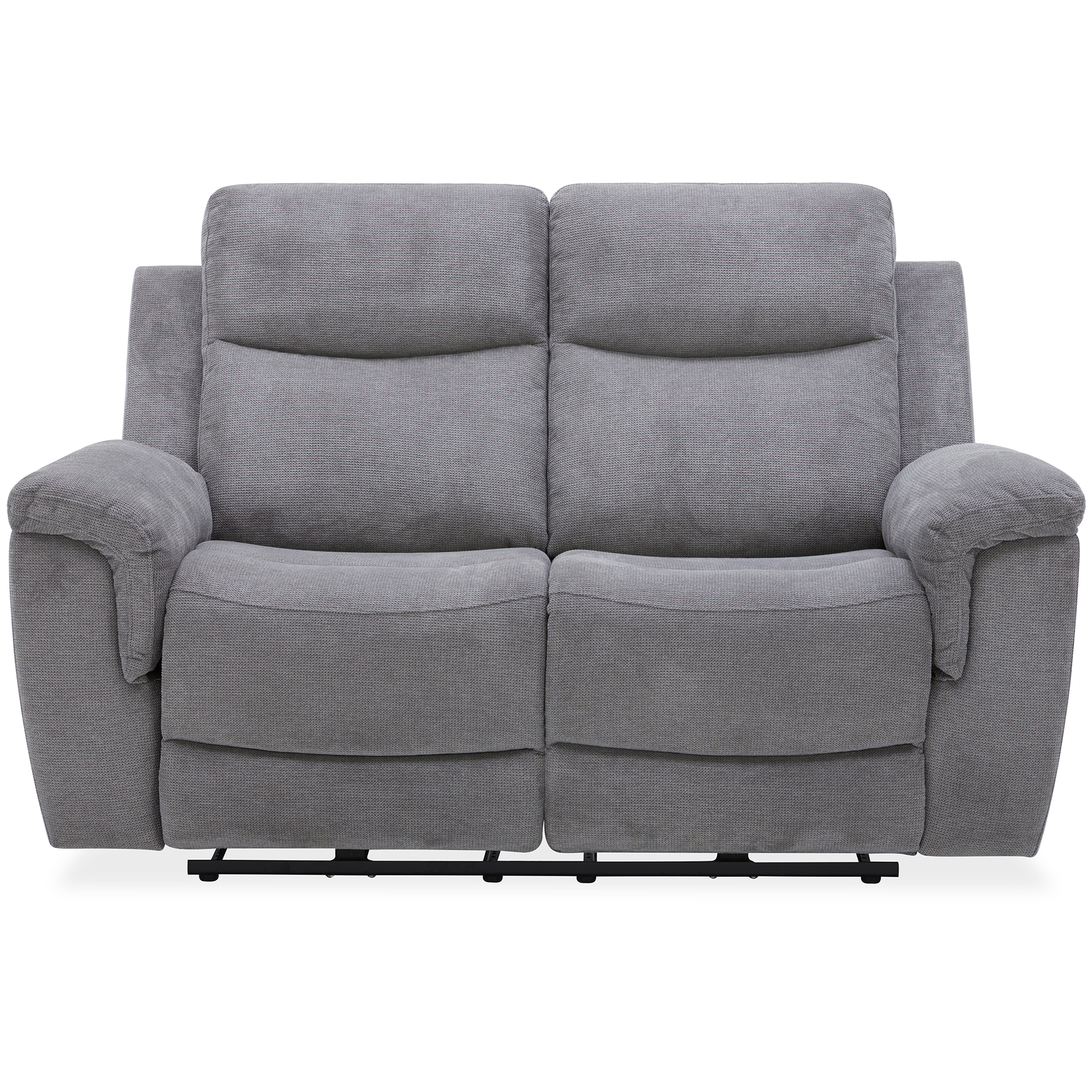 2-Sitzer-Sofa - dunkelgrau - Webstoff - mit Relaxfunktion