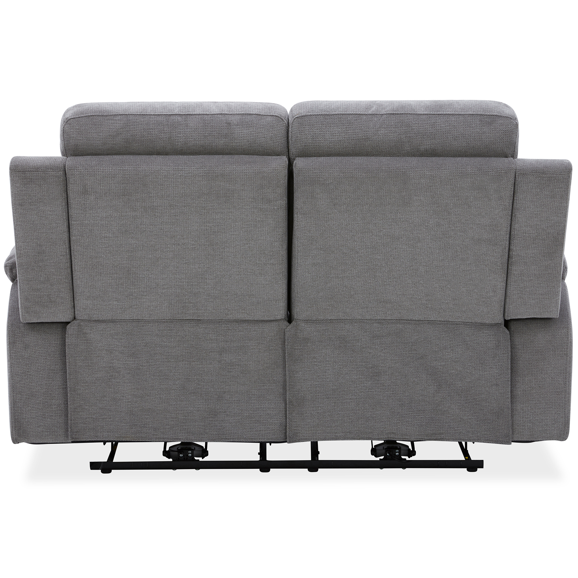 2-Sitzer-Sofa - dunkelgrau - Webstoff - mit Relaxfunktion