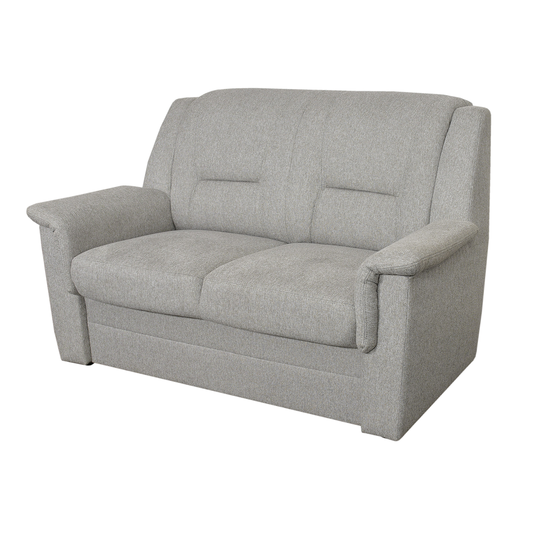 2-Sitzer-Sofa - silber - Webstoff - 152 cm