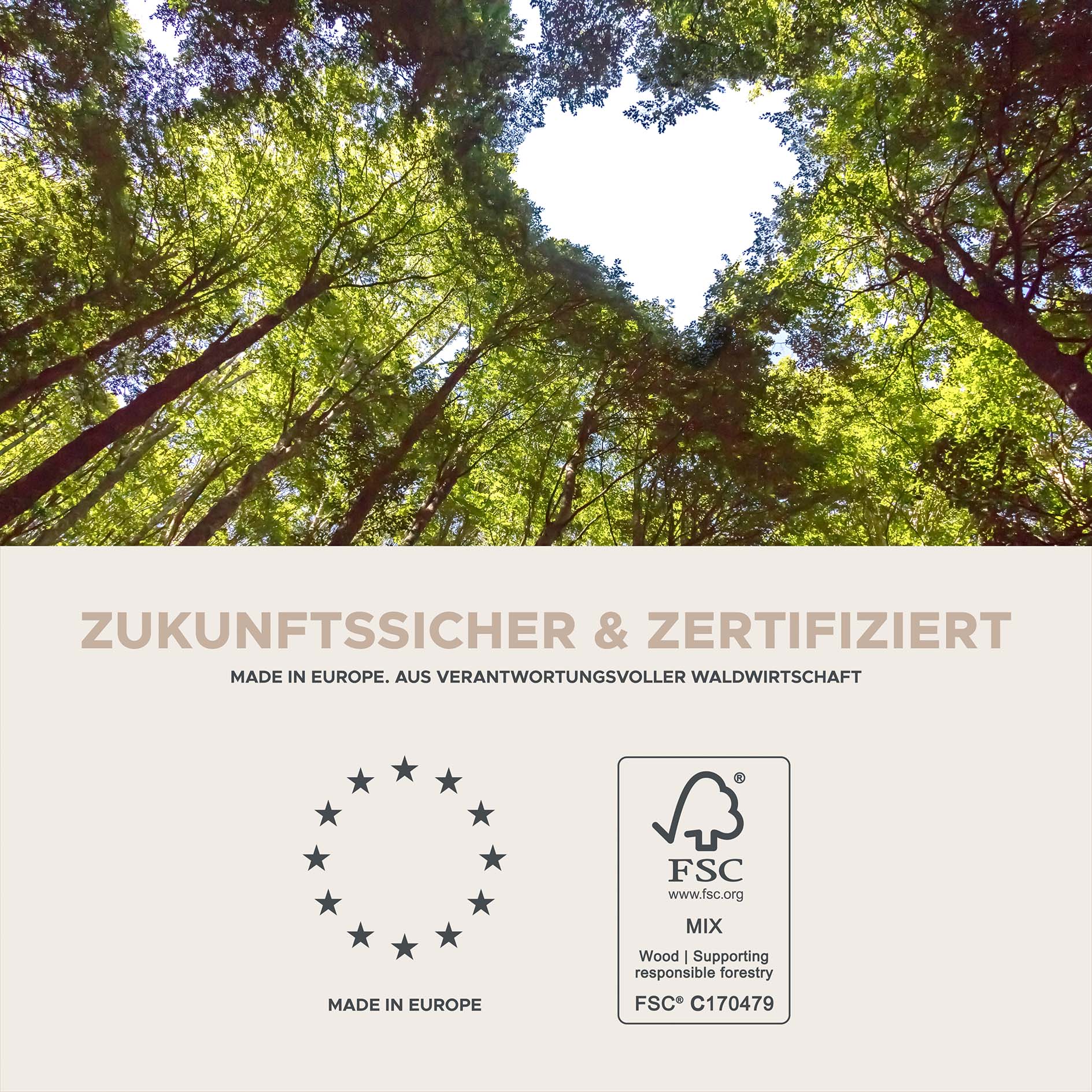 2-teilige Garderobenkombination STATION - Smoke Green Nachbildung - 106 cm breit