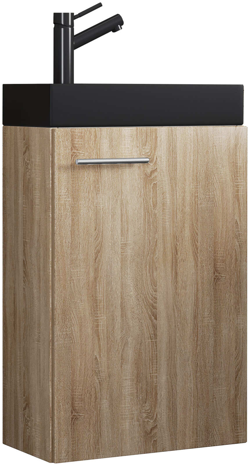 2-teiliger Gäste-Waschplatz SLITO BL - Sonoma Eiche - 41 cm breit