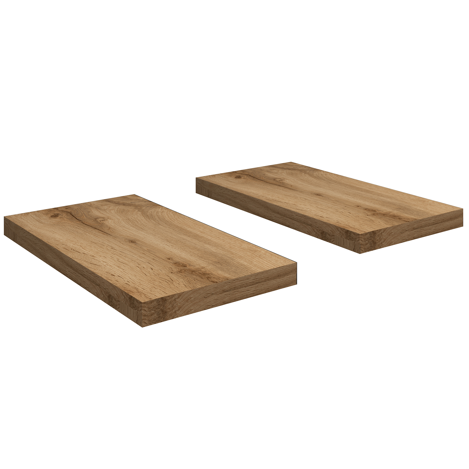 2-teiliges Ansatzplatten-Set - Wotan Eiche - je 50 cm