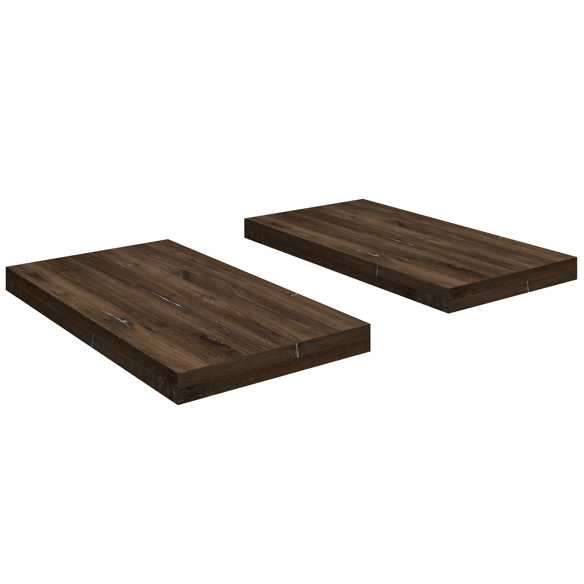 2-teiliges Ansatzplatten-Set - Zinneiche bijoux dunkel - je 50 cm