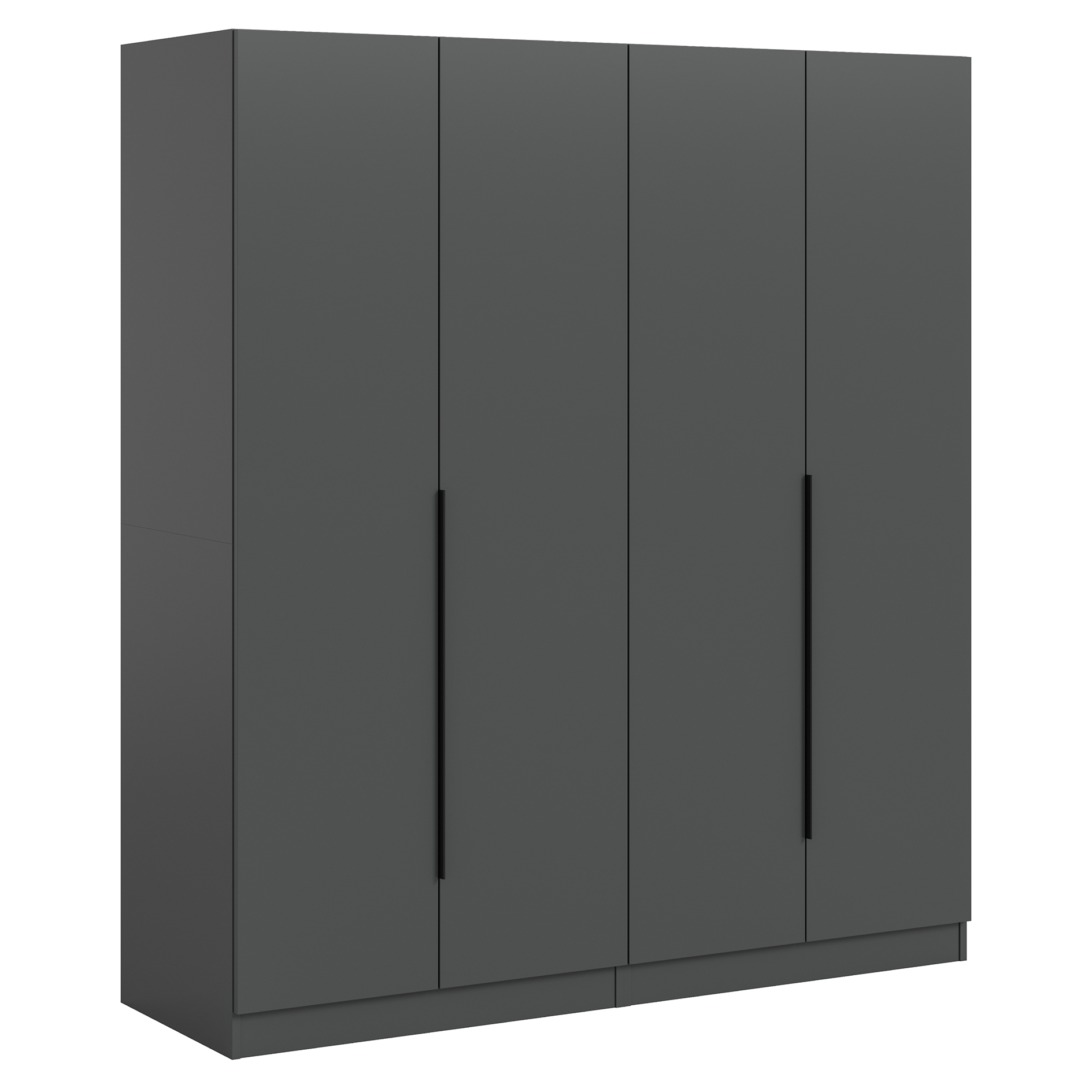 2-teiliges Drehtürenschrank-Set KOPENHAGEN - anthrazit - 160 cm breit