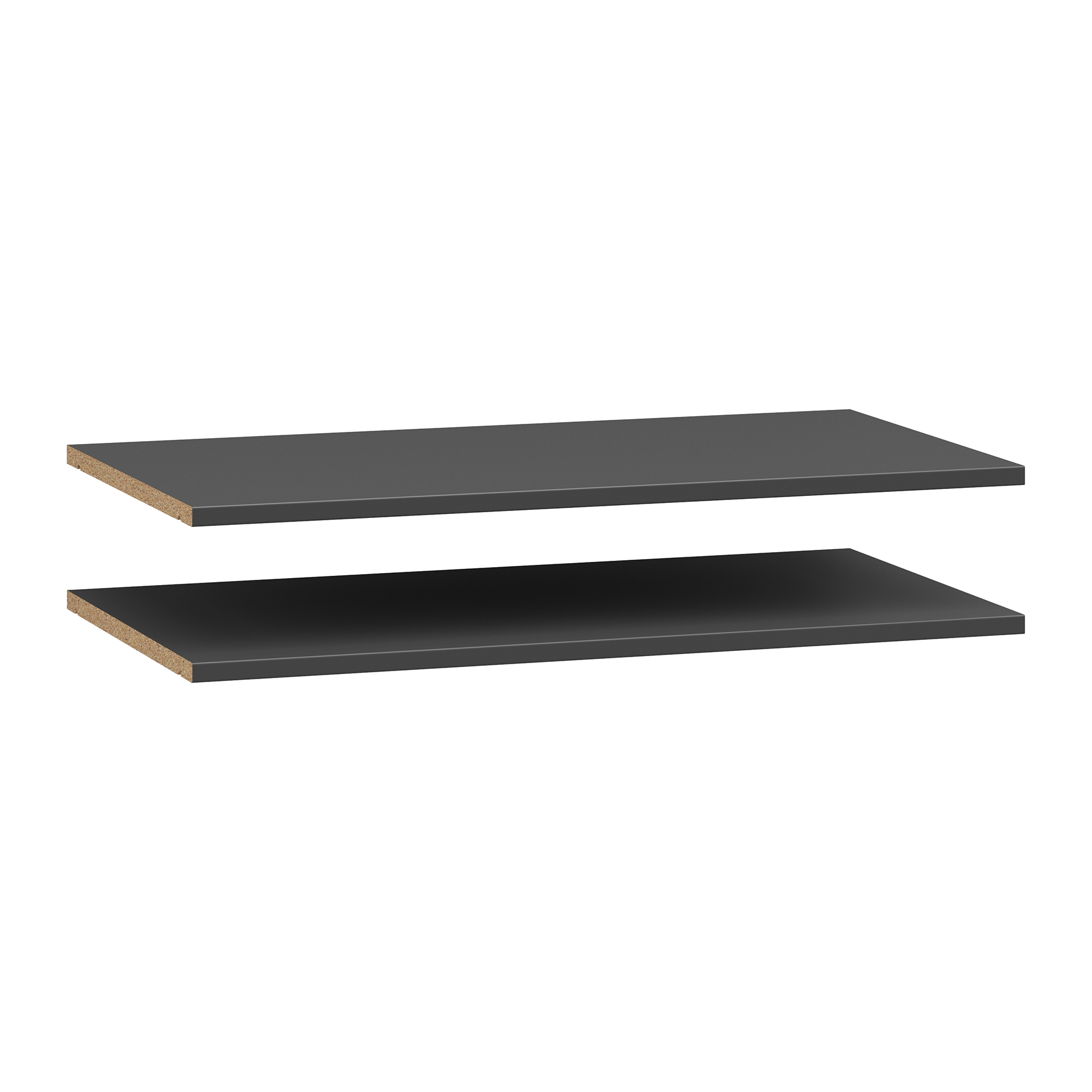 2-teiliges Einlegeboden-Set - anthrazit - 67 cm