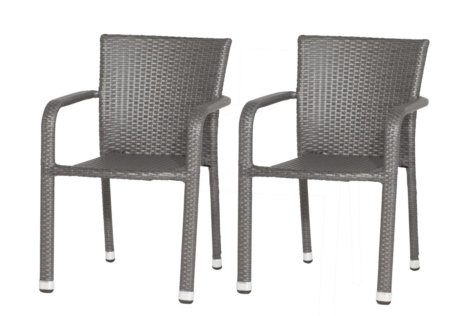 2-teiliges Garten-Sessel-Set MINAS - titan