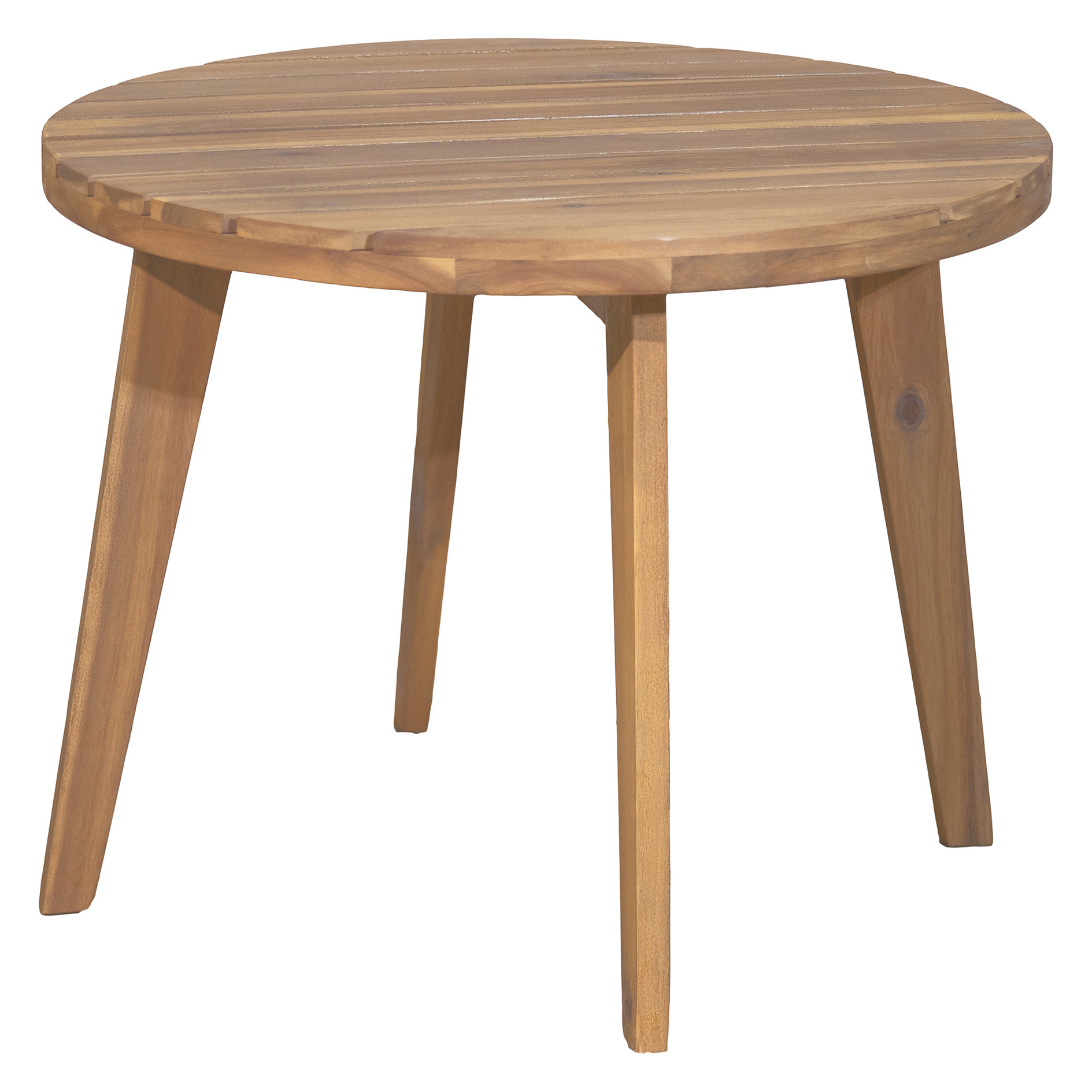 2-teiliges Gartentisch-Set - naturfarben - Holz