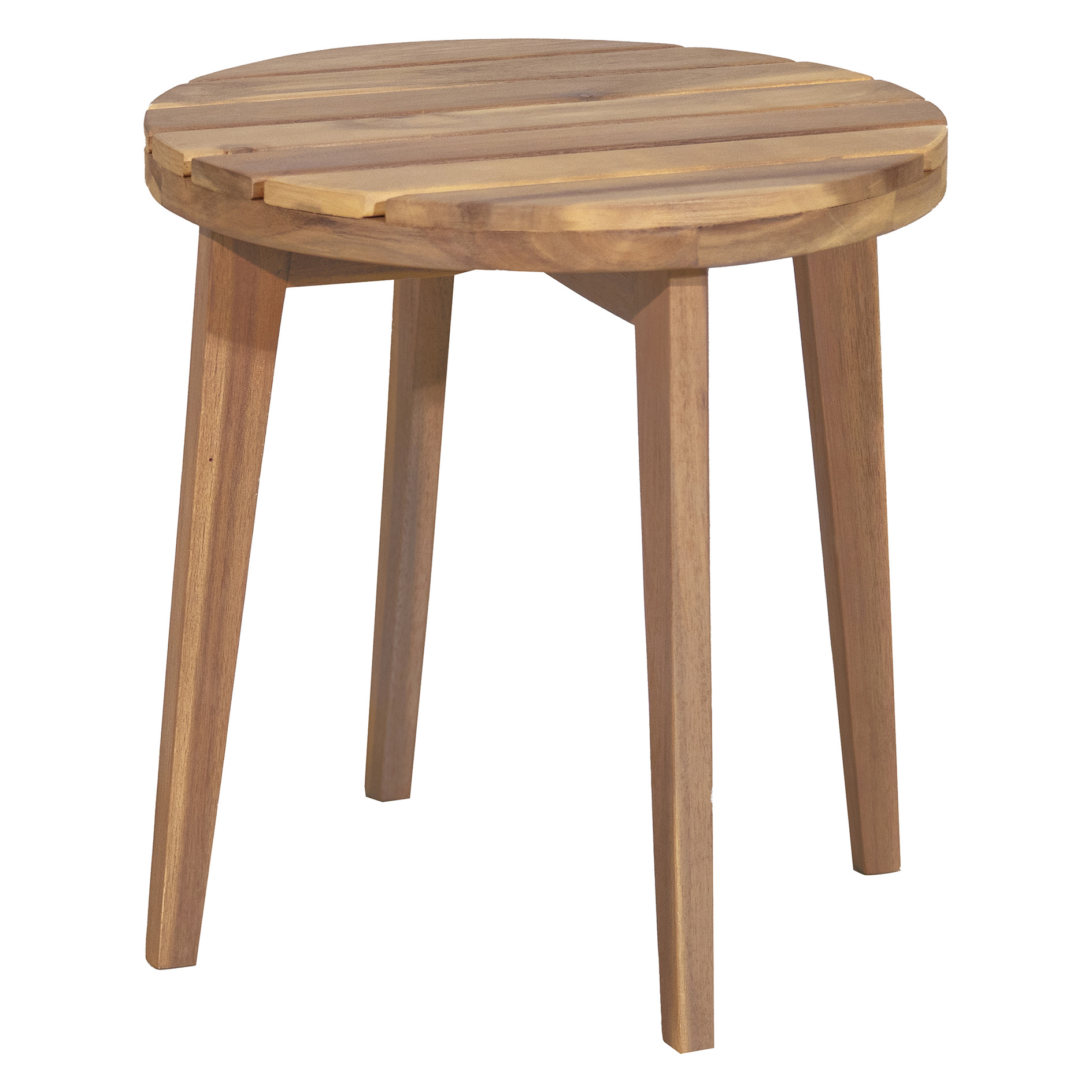 2-teiliges Gartentisch-Set - naturfarben - Holz