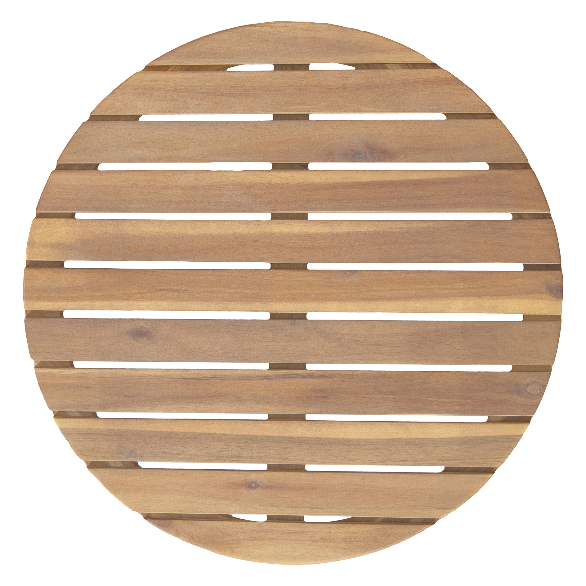 2-teiliges Gartentisch-Set - naturfarben - Holz