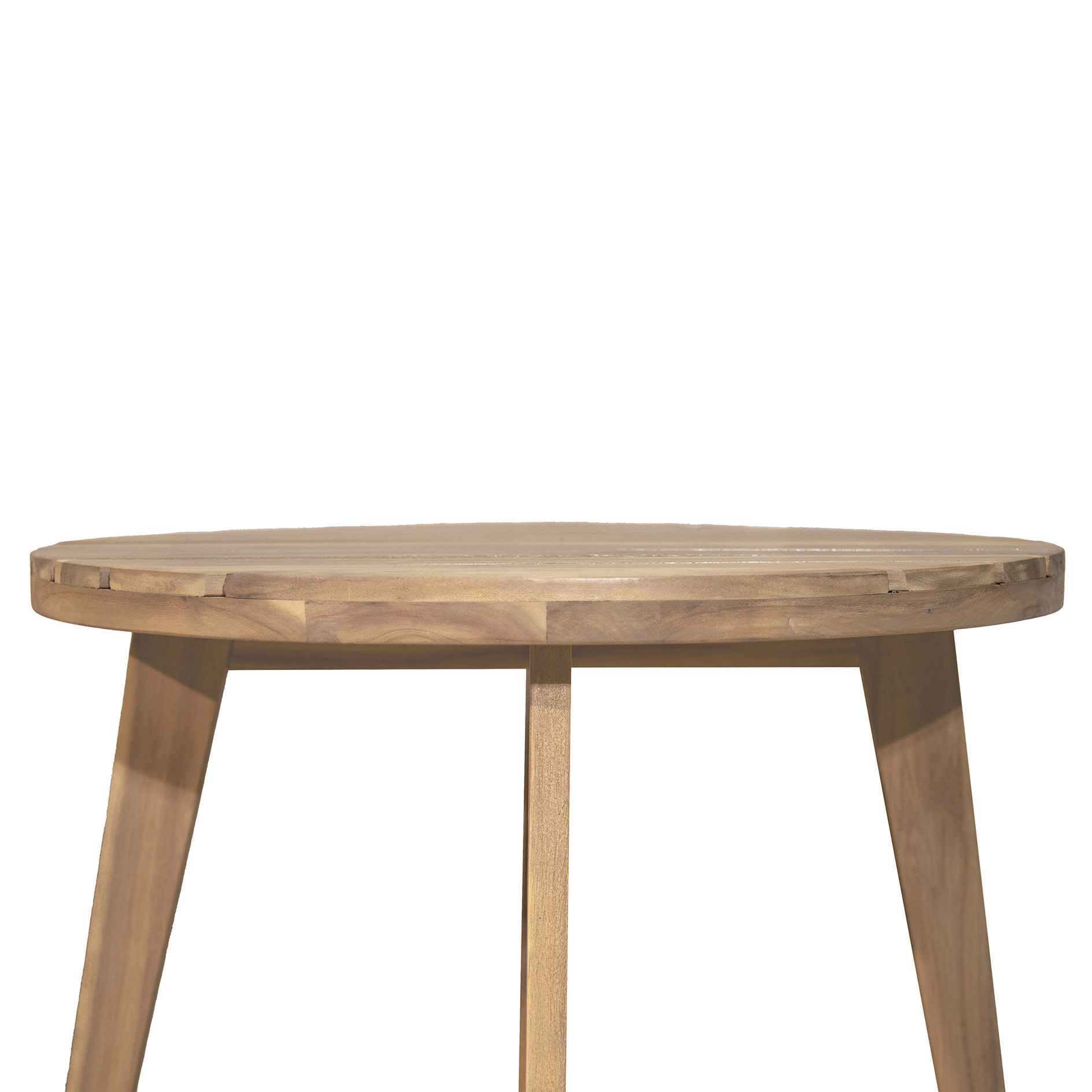 2-teiliges Gartentisch-Set - naturfarben - Holz