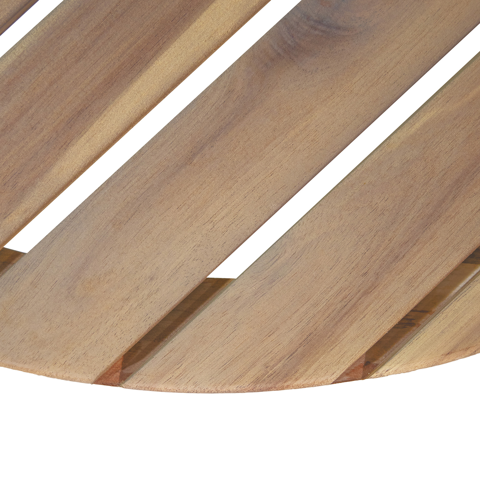 2-teiliges Gartentisch-Set - naturfarben - Holz