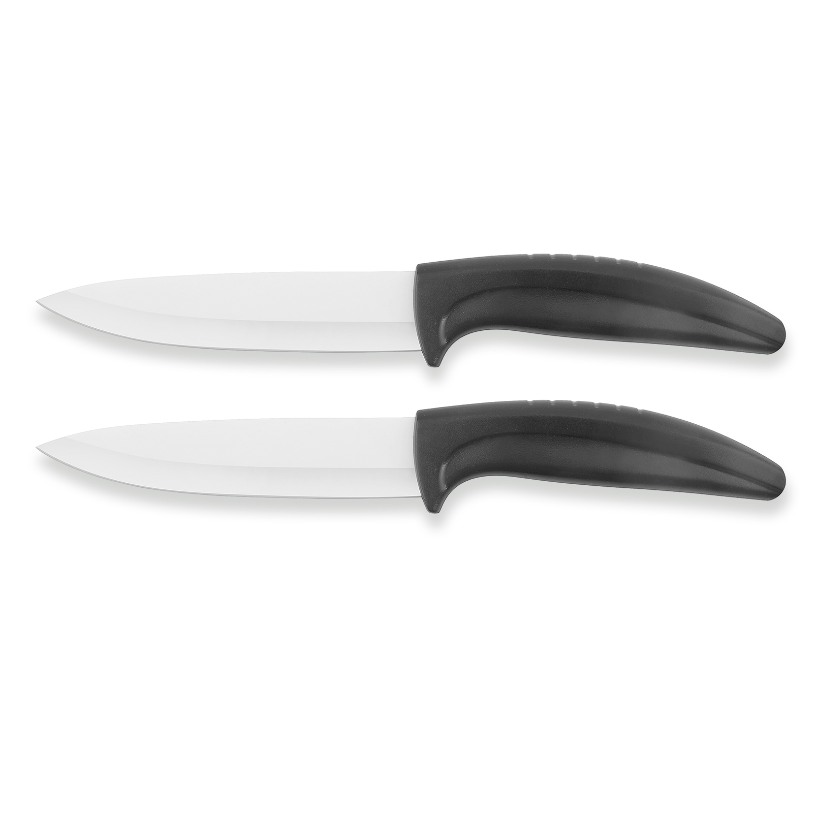 2-teiliges Keramik-Messerset - schwarz-weiß 