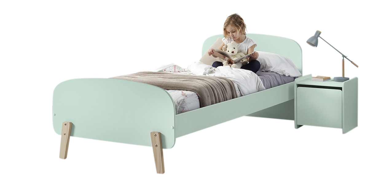 2-teiliges Kinderzimmer-Set KIDDY - mintgrün - 90x200 cm