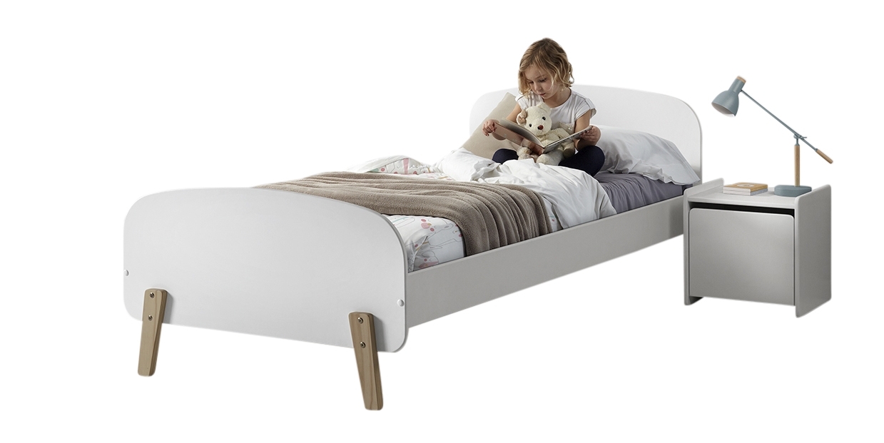 2-teiliges Kinderzimmer-Set KIDDY - weiß - 90x200 cm