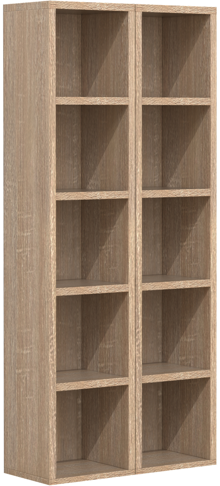 2-teiliges Regal-Set MEGOSA S - Sonoma Eiche - 40 cm breit