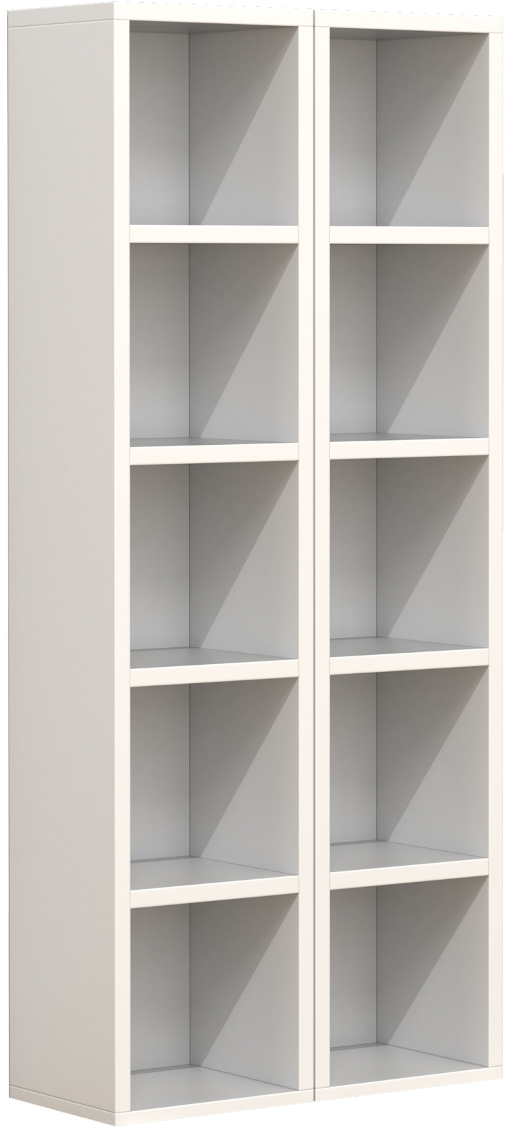 2-teiliges Regal-Set MEGOSA S - weiß - 40 cm breit