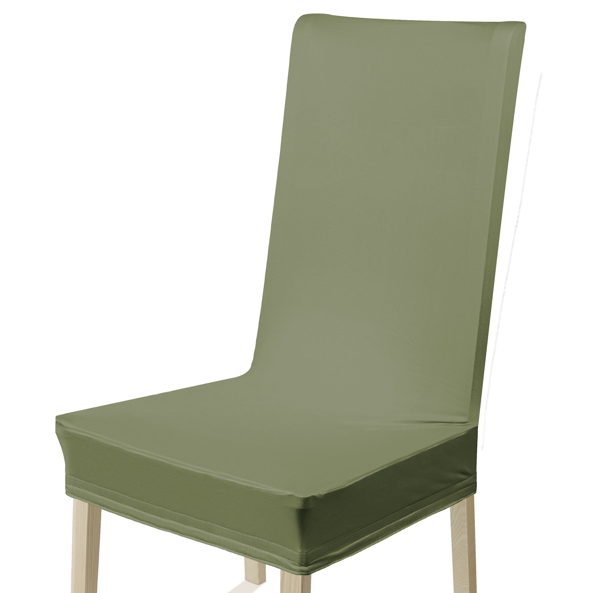 2-teiliges Stuhlhussen-Set - olive - 60x40 cm