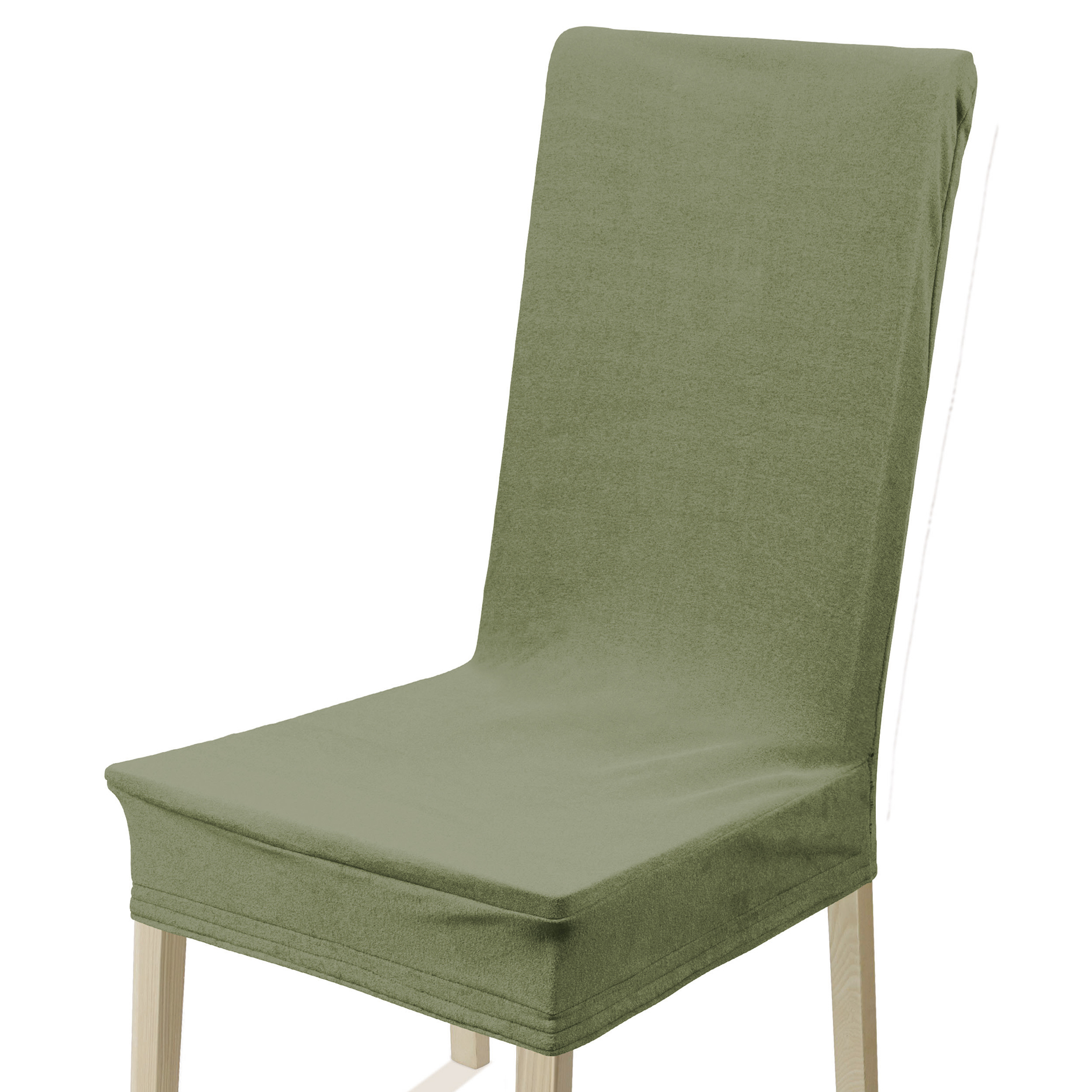 2-teiliges Stuhlhussen-Set - olive - 60x40 cm