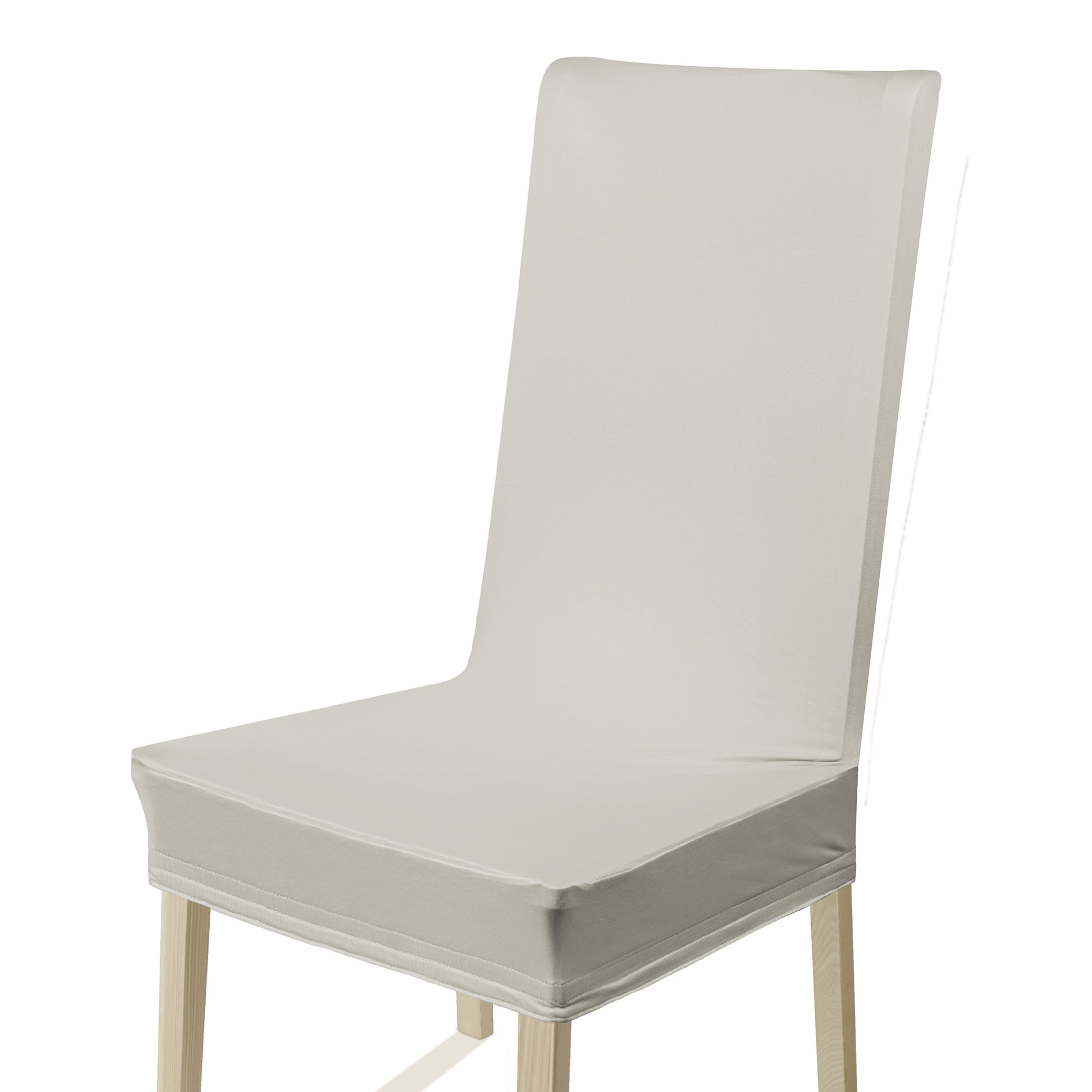 2-teiliges Stuhlhussen-Set - silber - 60x40 cm