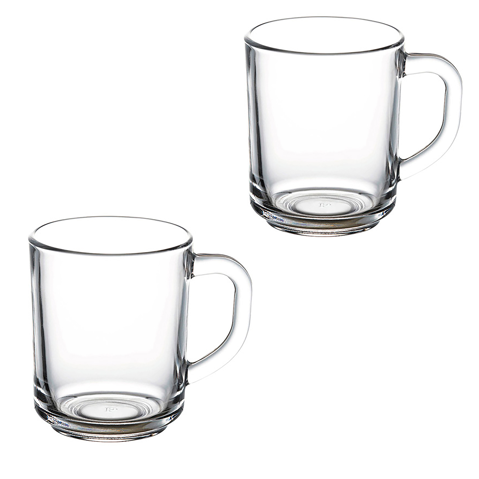 2-teiliges Teeglas-Set - je 250 ml - mit Henkel