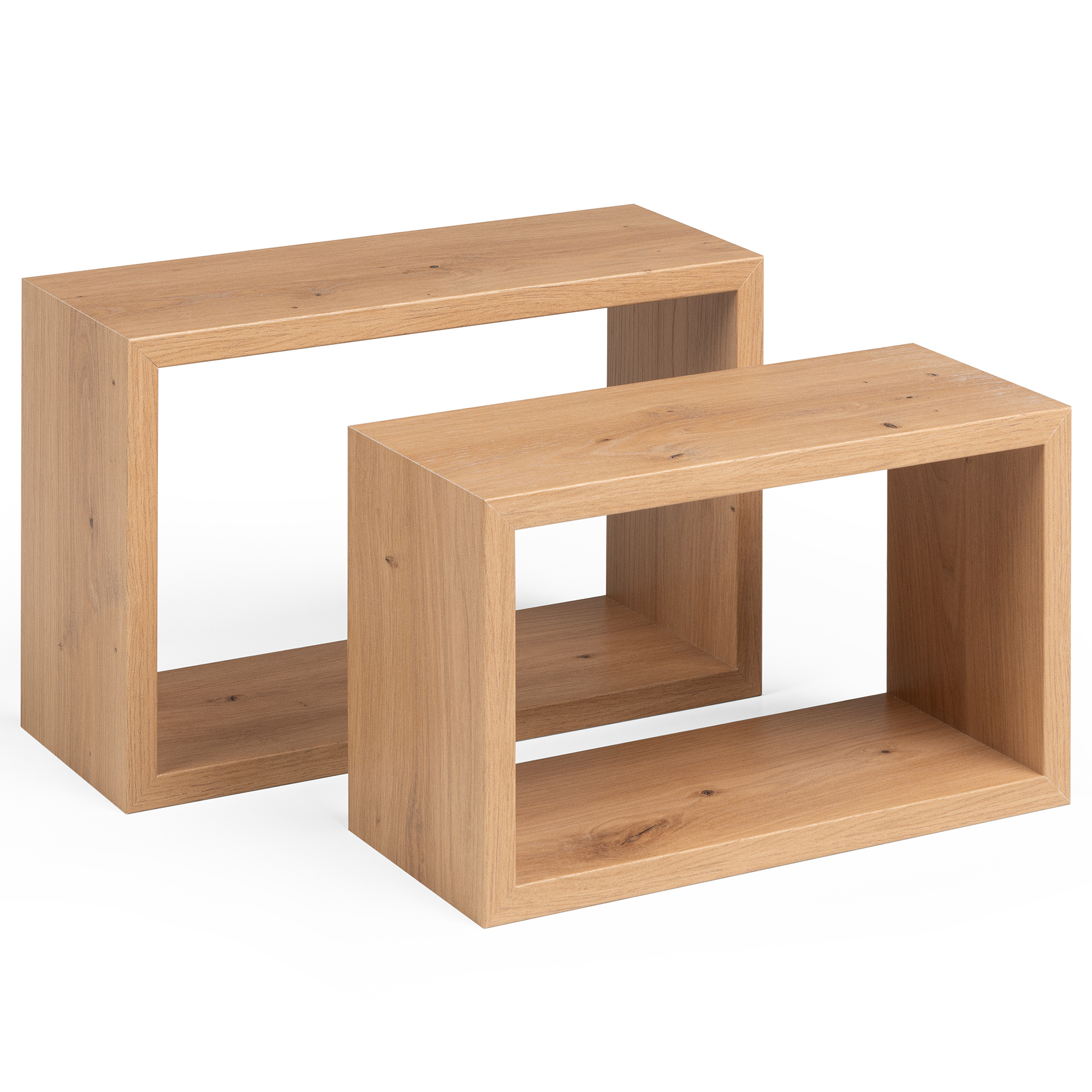 2-teiliges Wandregal-Set - Artisan Eiche - 39 cm