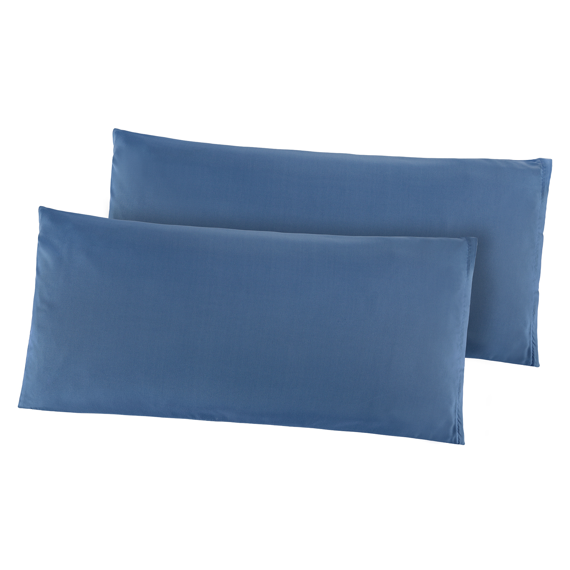 2er-Pack Kissenbezüge - blau - 80x40 cm