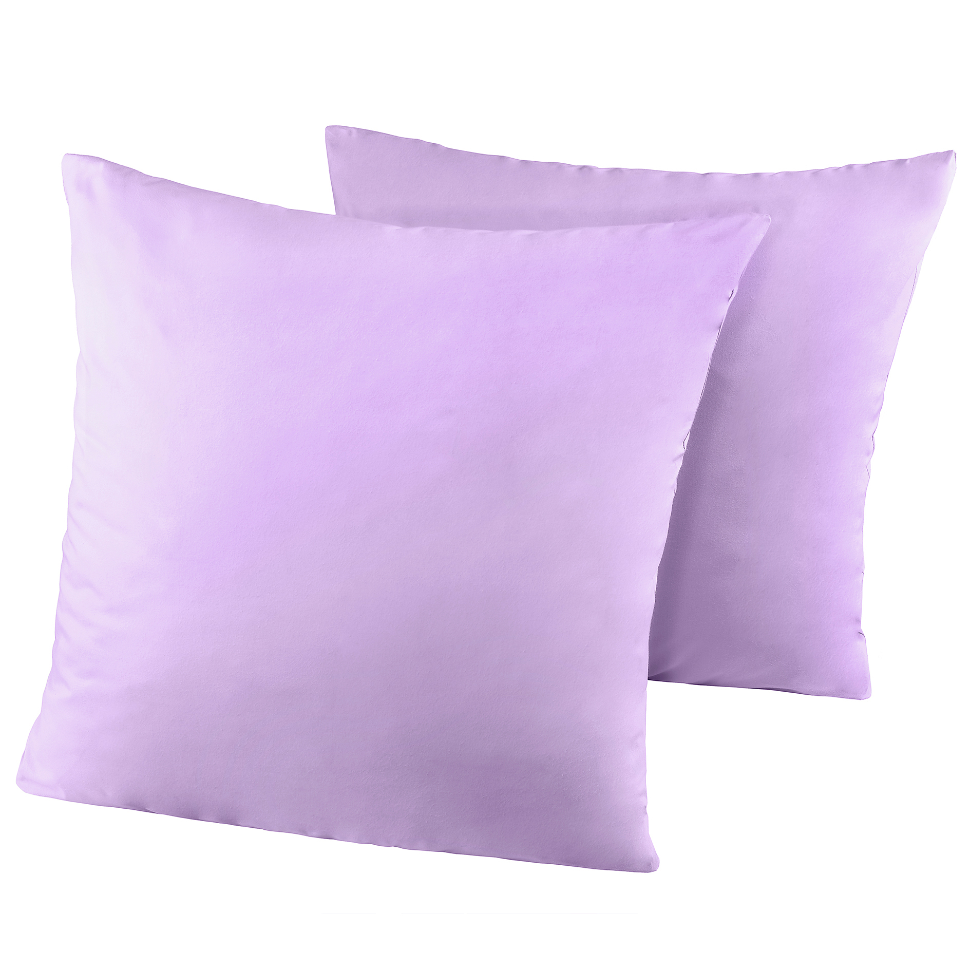 2er-Pack Kissenbezüge - flieder - 80x80 cm