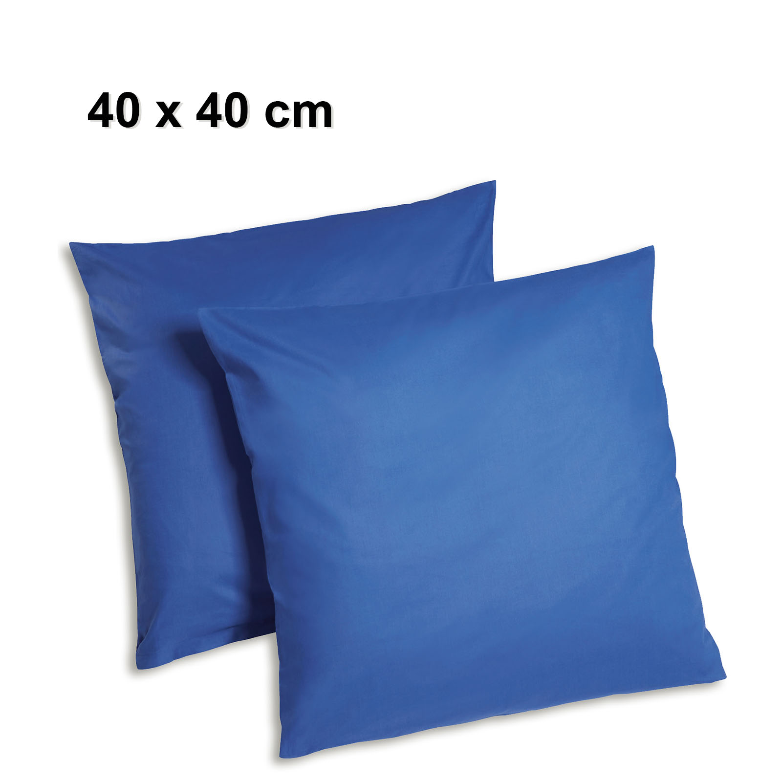 2er-Pack Kissenbezüge - schwarz - 40x40 cm