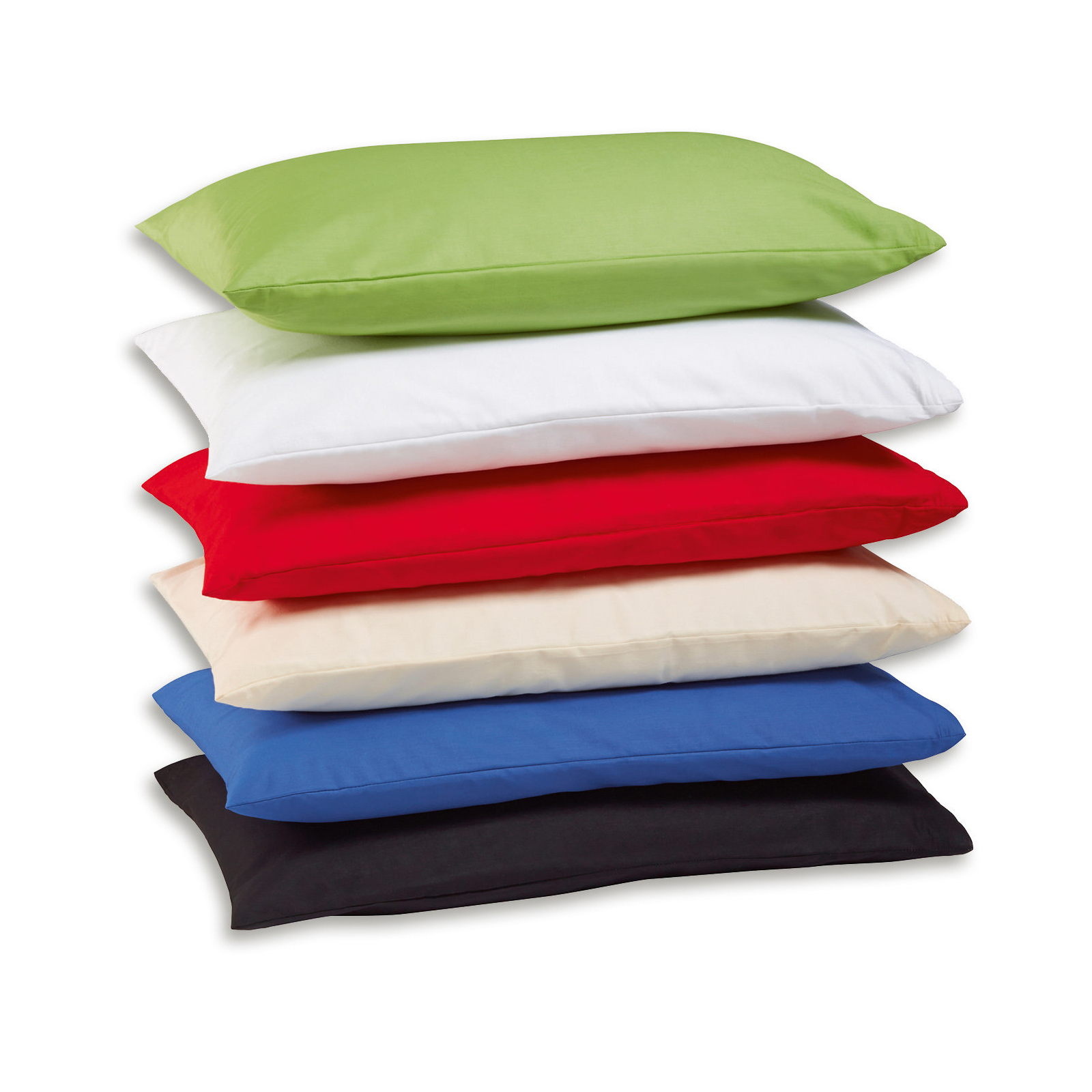2er-Pack Kissenbezüge - schwarz - 40x40 cm