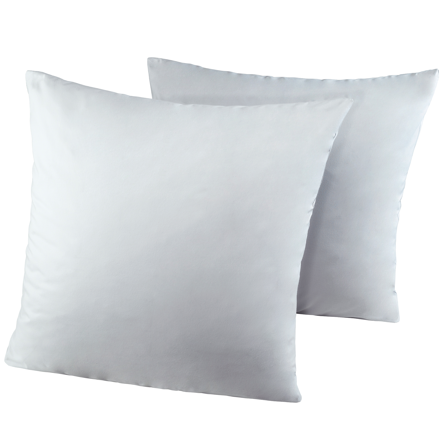 2er-Pack Kissenbezüge - silber - 80x80 cm