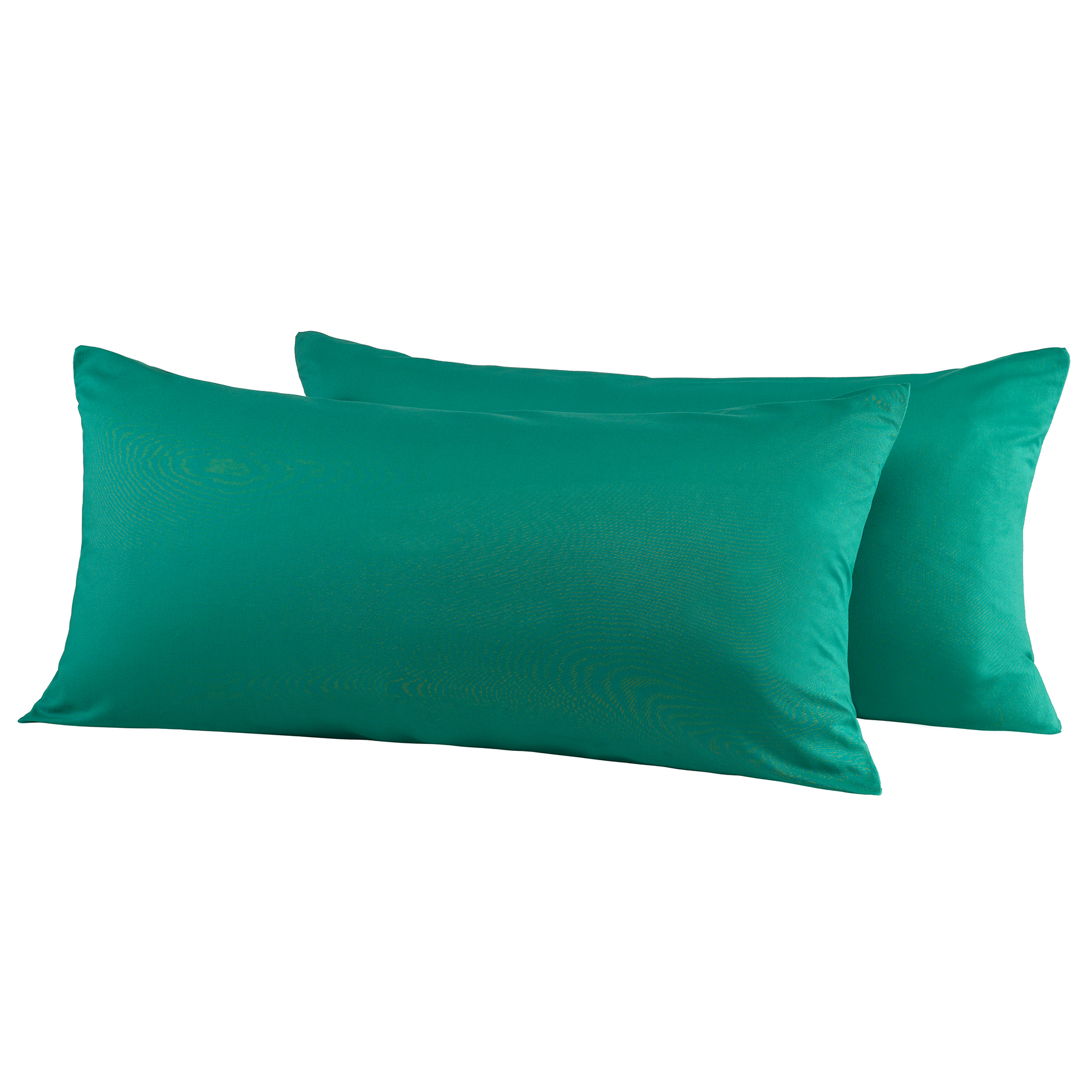 2er-Pack Kissenbezüge - smaragd - 80x40 cm
