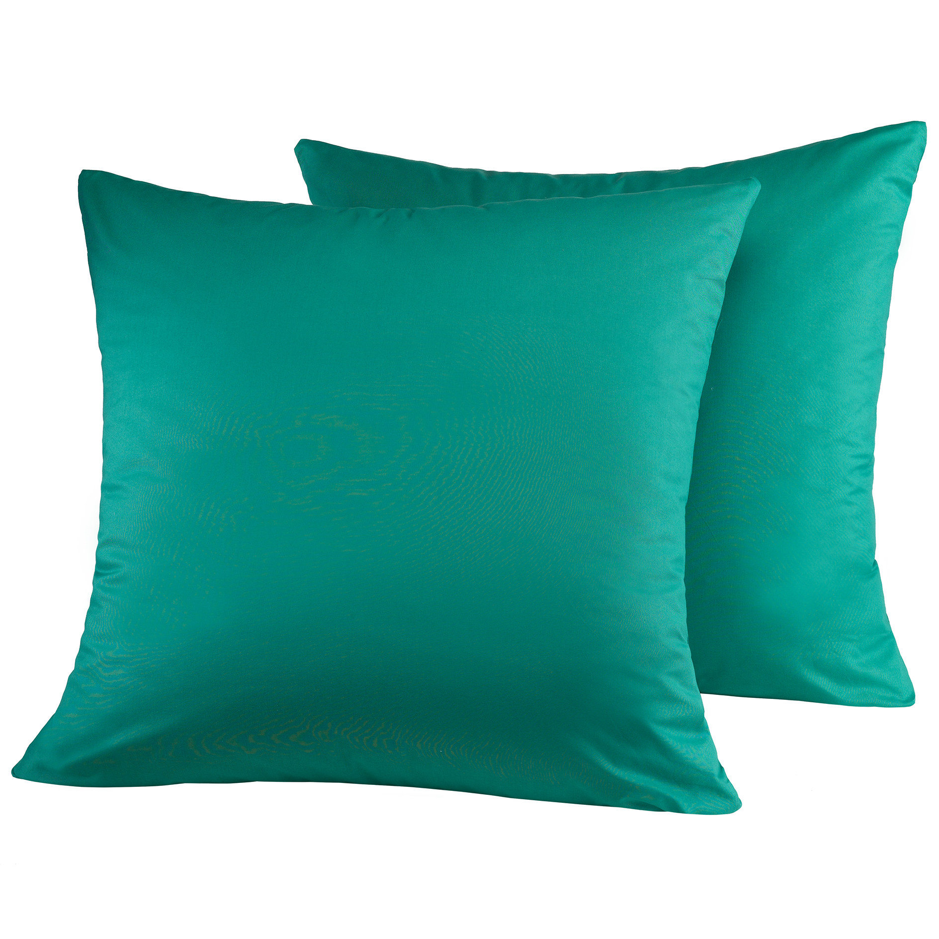 2er-Pack Kissenbezüge - smaragd - 80x80 cm