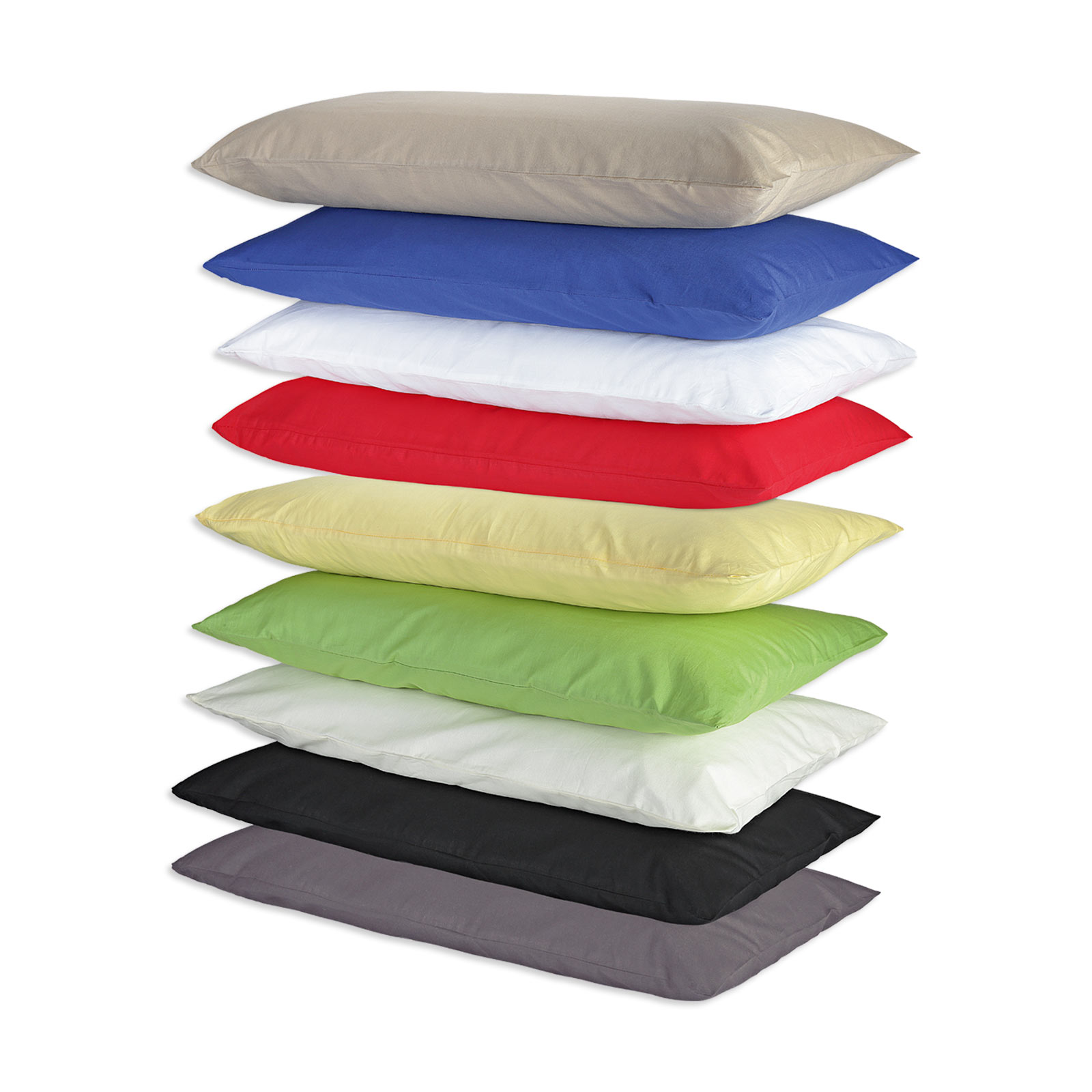 2er-Pack Kissenbezüge - stahlgrau - 40x40 cm