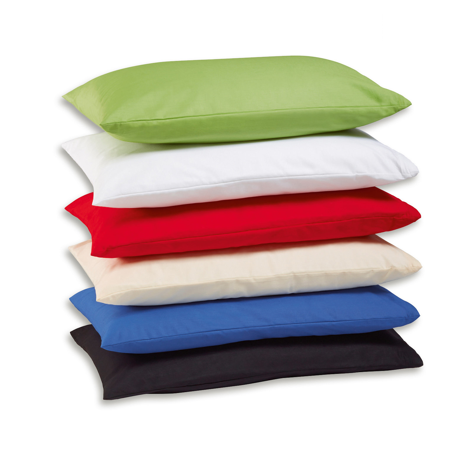 2er-Pack Kissenbezüge - weiß - 80x80 cm