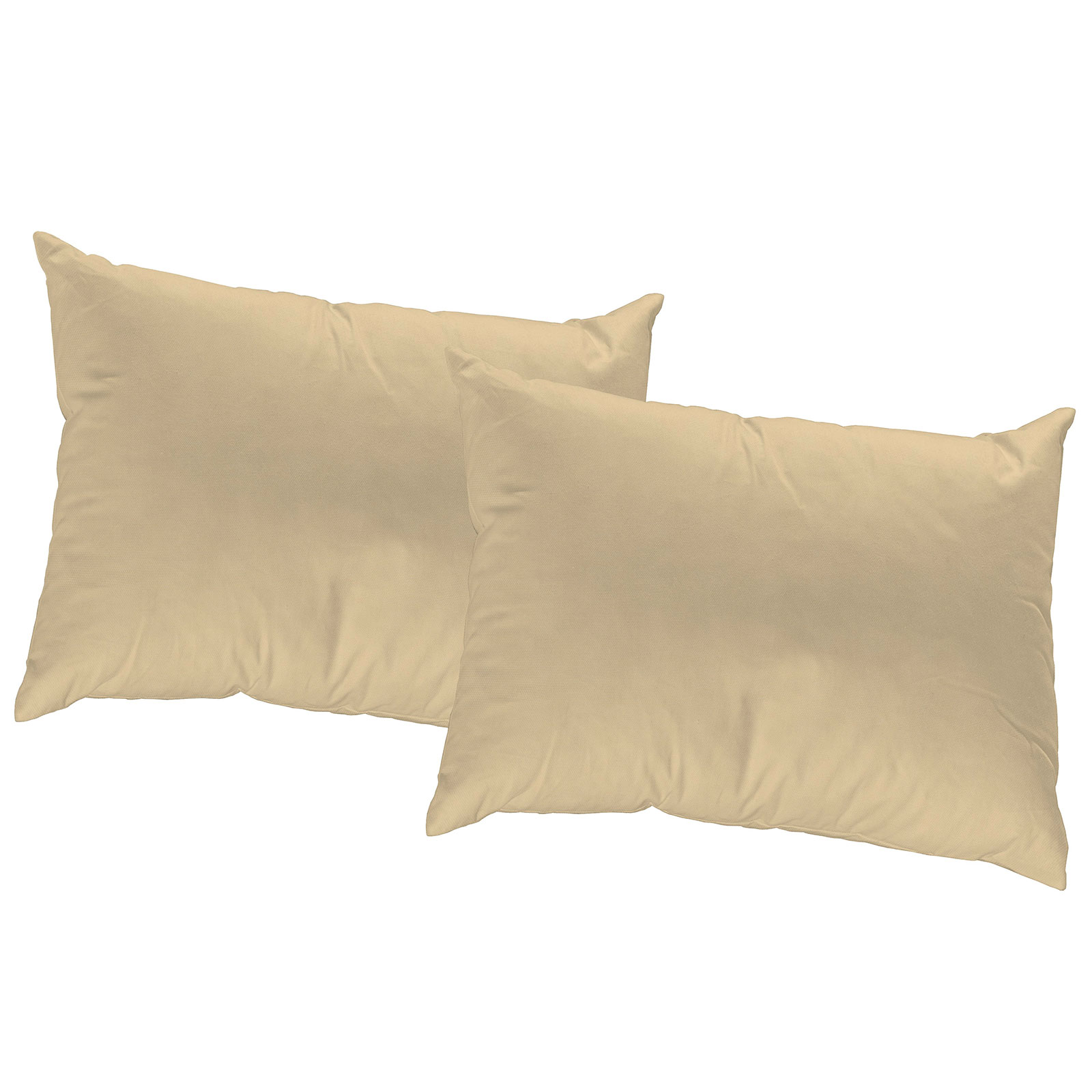 2er Pack Kissenhülle WIRTHNATUR - taupe - 60x40 cm