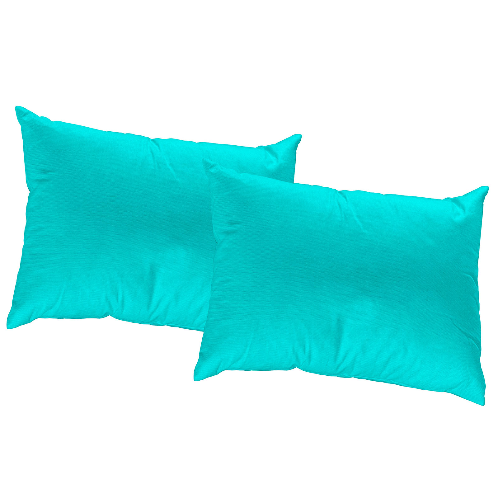 2er Pack Kissenhülle WIRTHNATUR - türkis - 60x40 cm