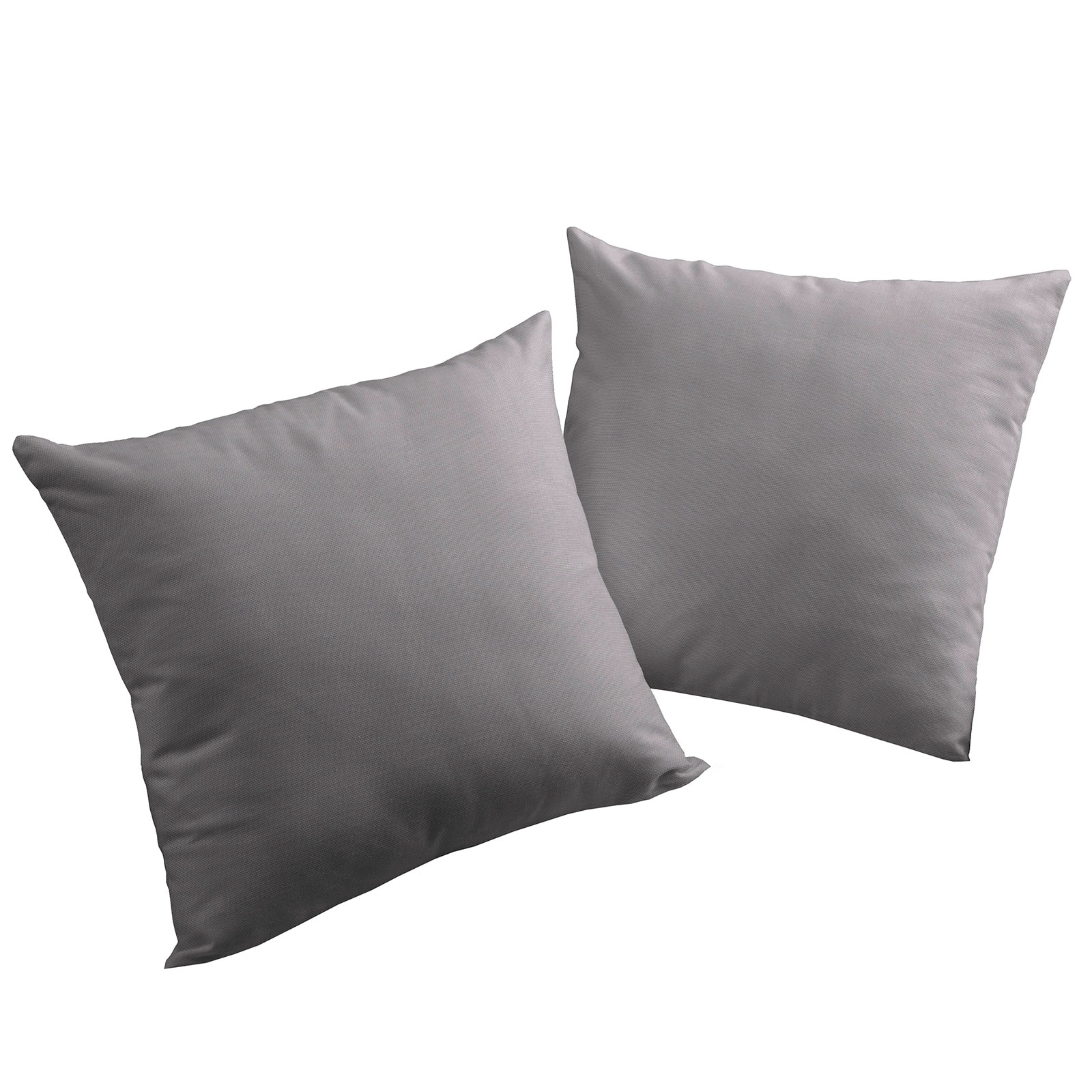 2er Pack Kissenhüllen WIRTHNATUR - dunkelgrau - 40x40 cm