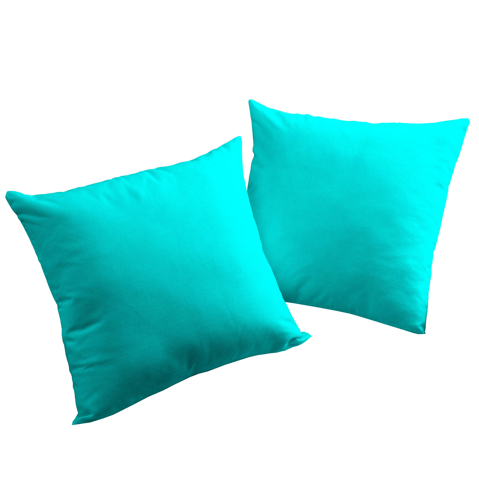 2er Pack Kissenhüllen WIRTHNATUR - türkis - 40x40 cm