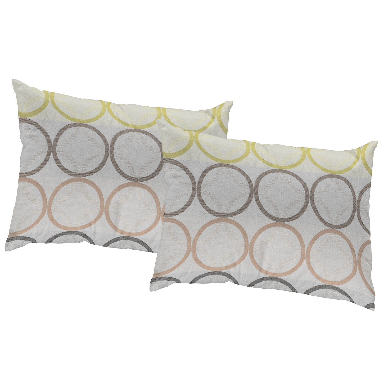 2er-Pack Kissenhüllen ZIRBELLO - grün - 40x60 cm